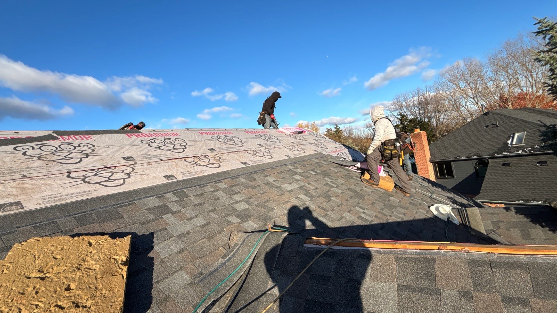 Roof Replacement using Owens Corning Williamsburg Grey by 180 Contractors