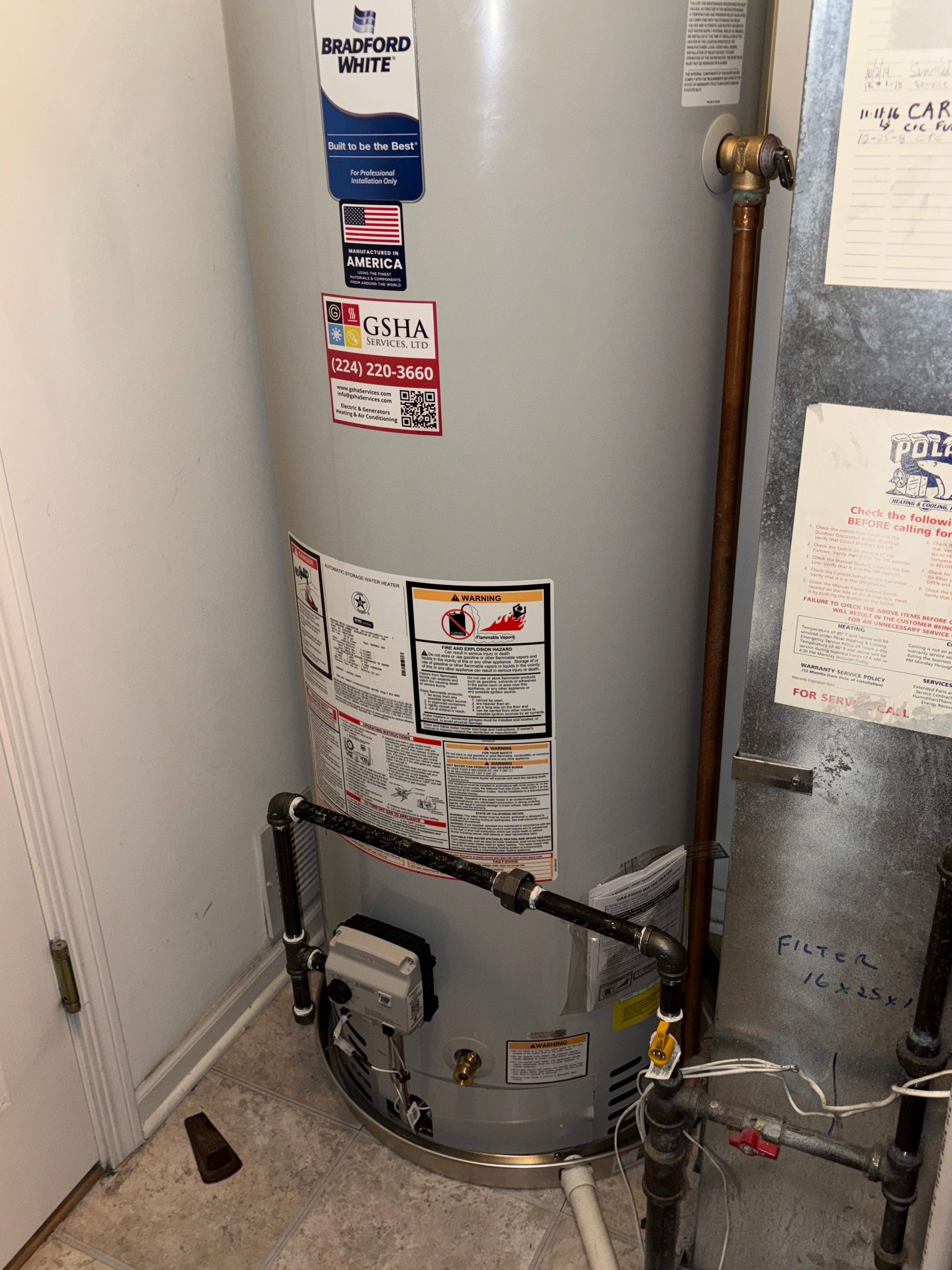 Water Heater Installation in Lake in the Hills IL by GSHA Services LTD