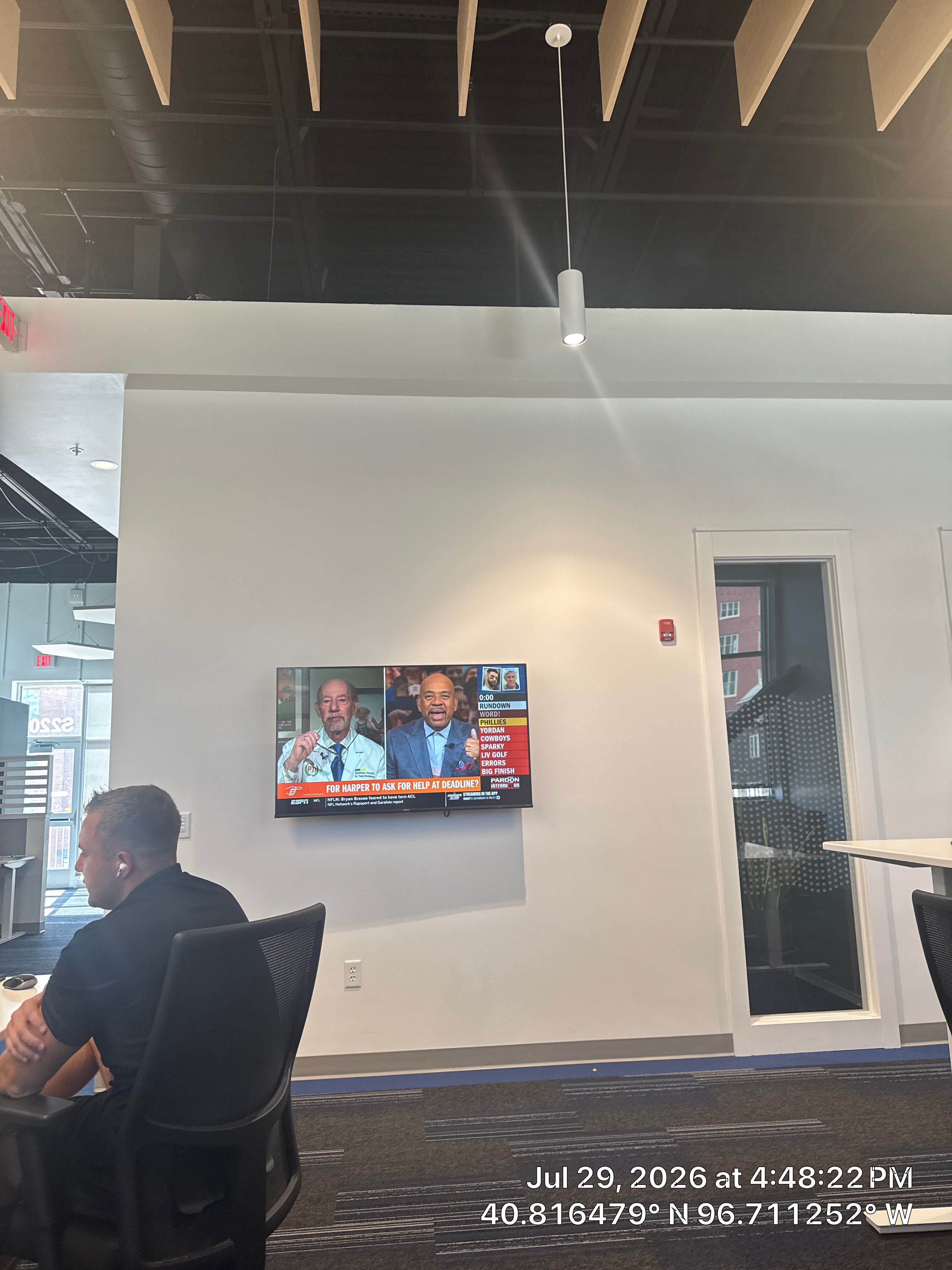 Modern Commercial Office Workspace Updates and Media Installation in Lincoln by CompanyCam Sales Demo