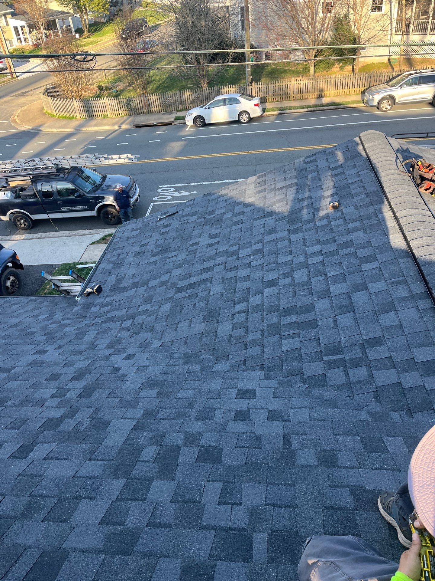 Arlington CertainTeed Landmark Pro Roof in Max Def Moire Black by RM Banning, Inc.
