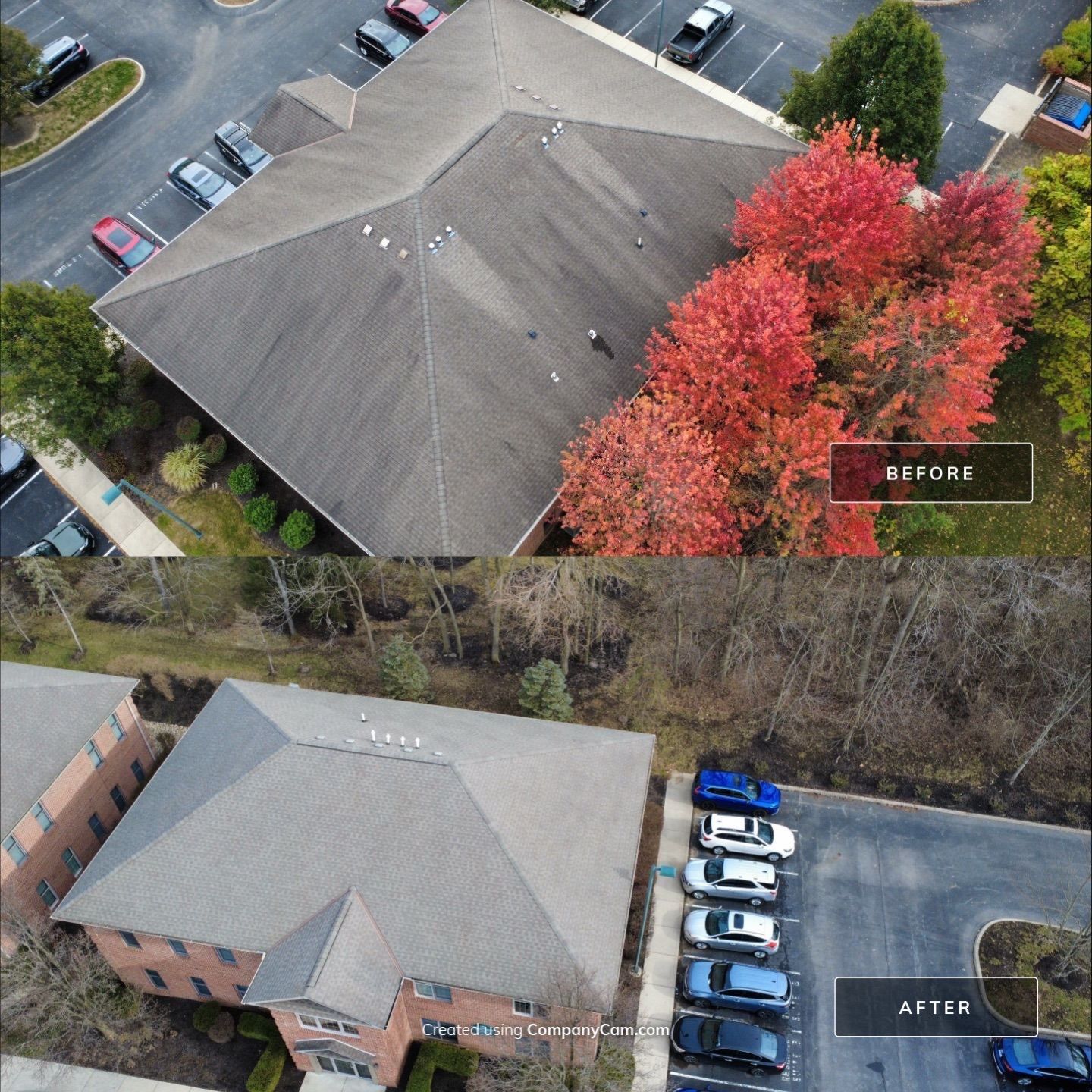 Roof Maxx Commercial Before & After Pictures by Roof Maxx of Columbus, OH