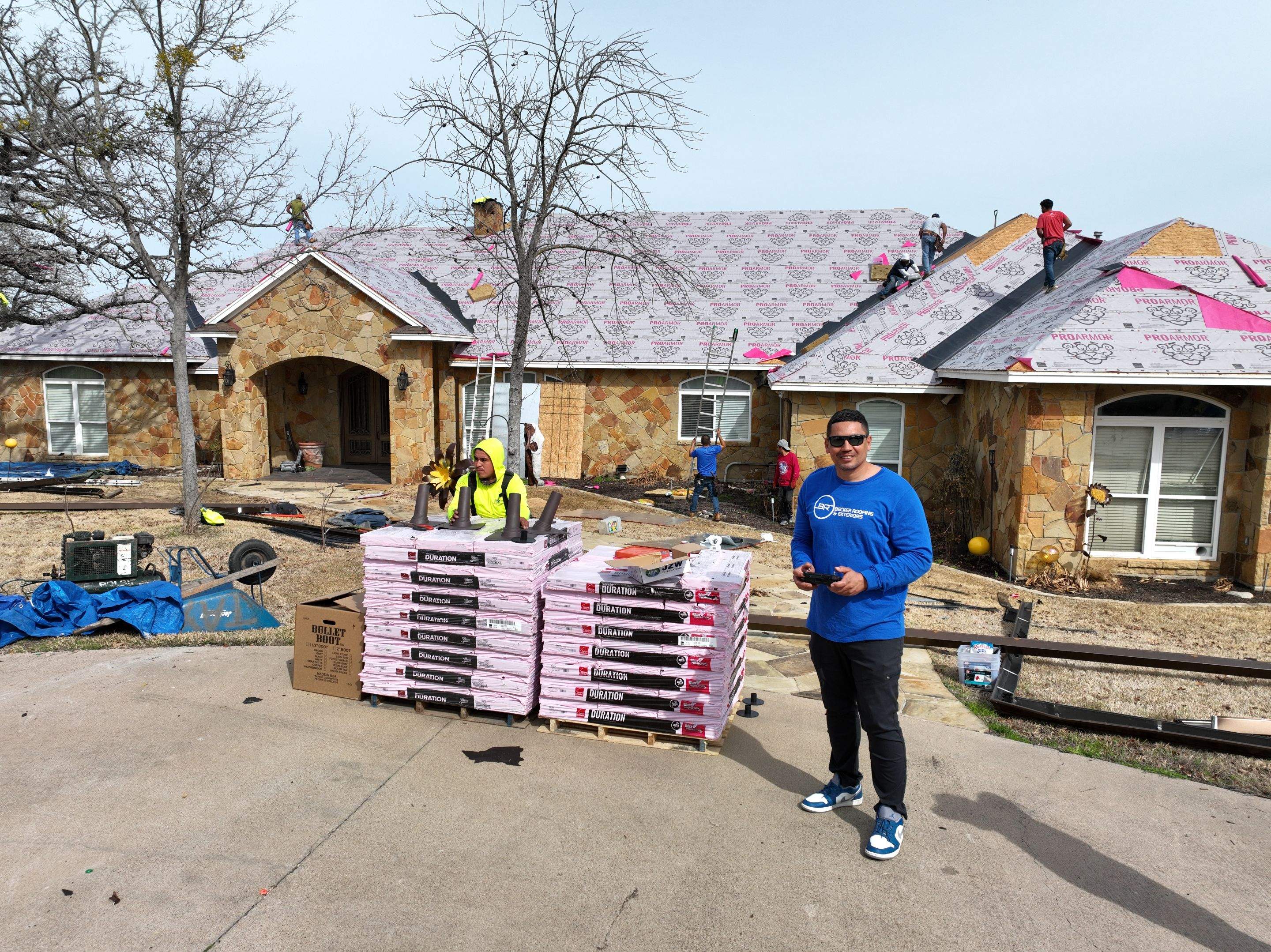 Residential Roofing Installation using Owens Corning Duration by Becker Roofing and Exteriors