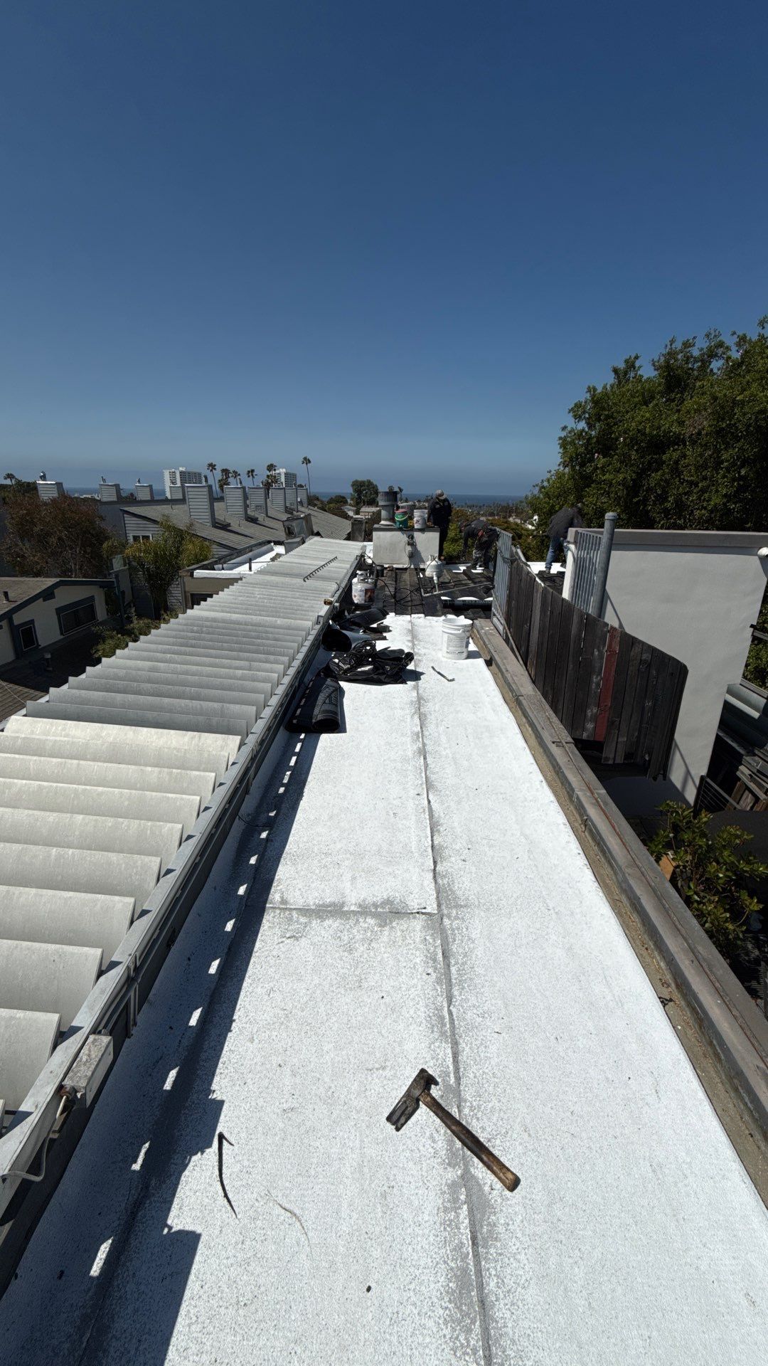 Residential Roofing Installation using Polyglass Torch Down Roofing System by Hull Brothers Roofing