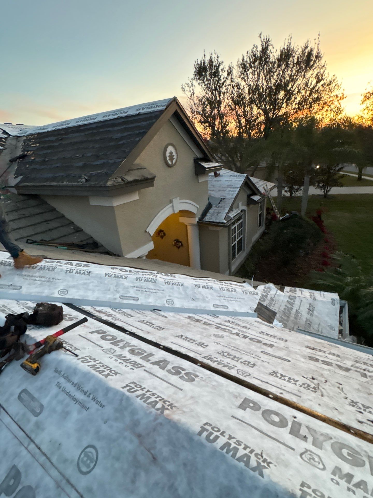 Residential Roofing Installation using roofing tiles from Eagle Roofing Products! by Gopher Roofing