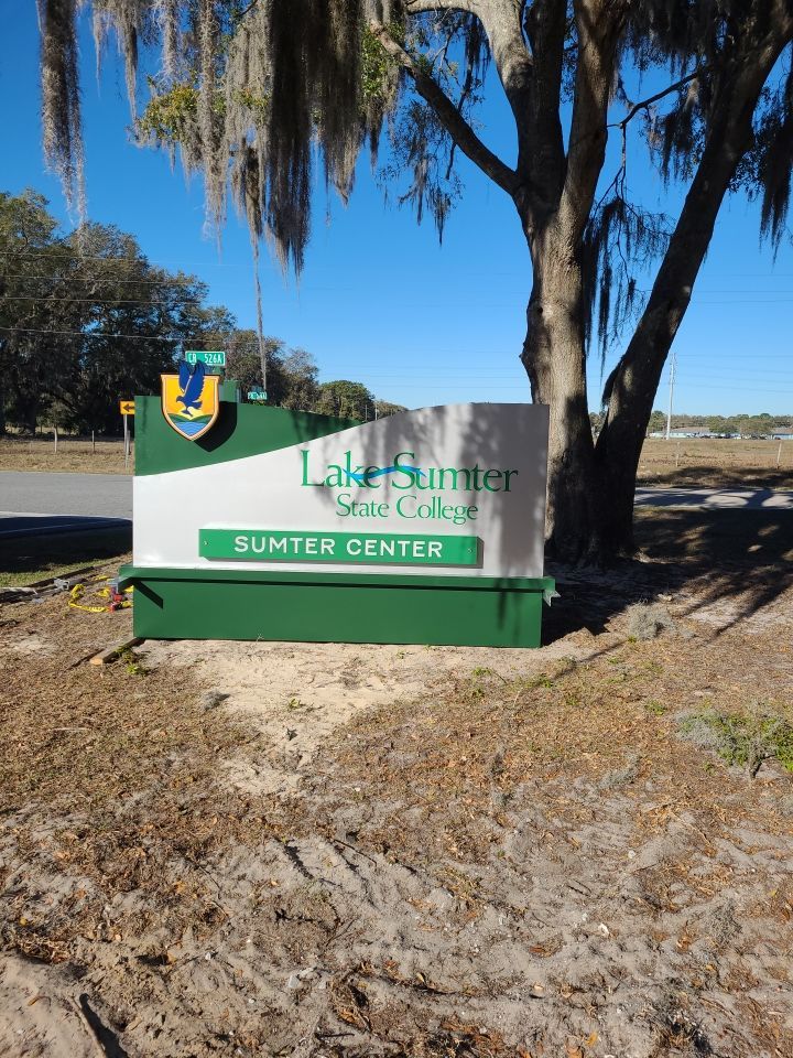 Monument Sign for Lake Sumter State College by SignCrafters