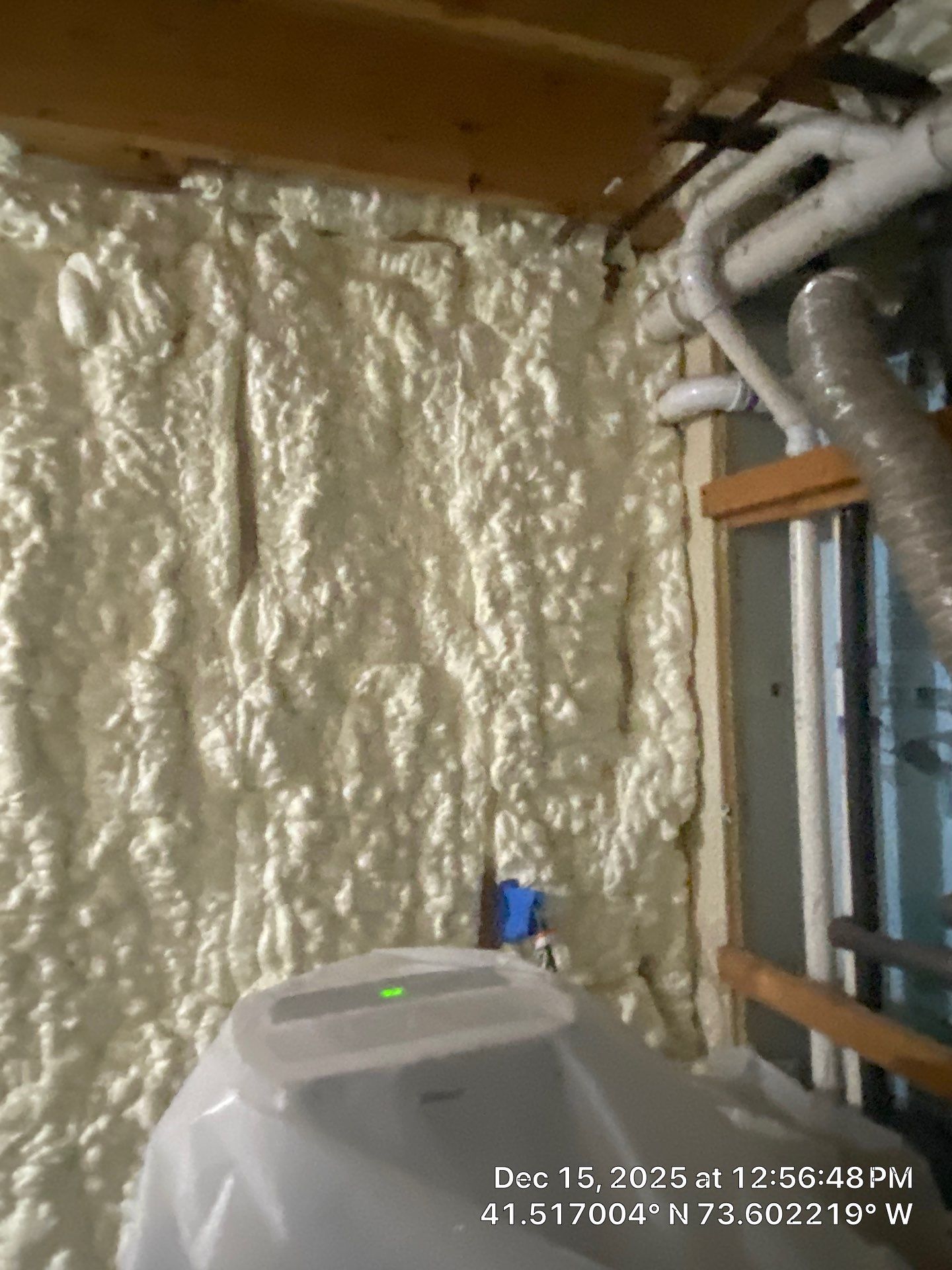 Attic Insulation using open cell spray foam by NYS Foam & Energy