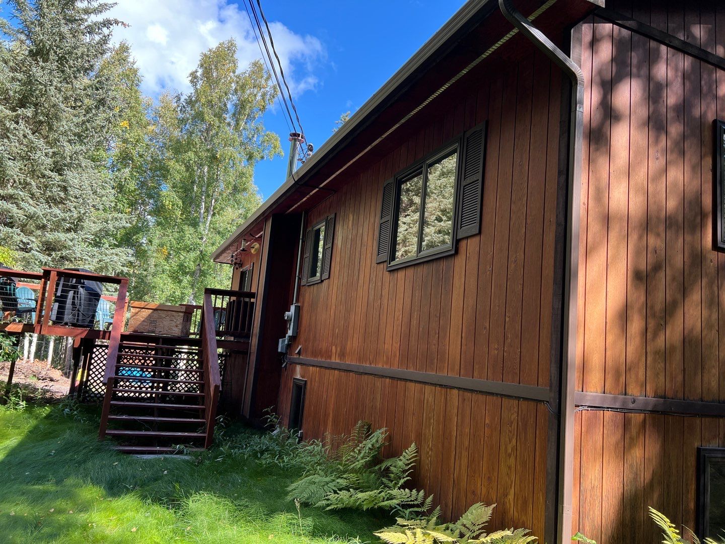 Exterior Wood Staining & Painting by Midnight Sun Painting