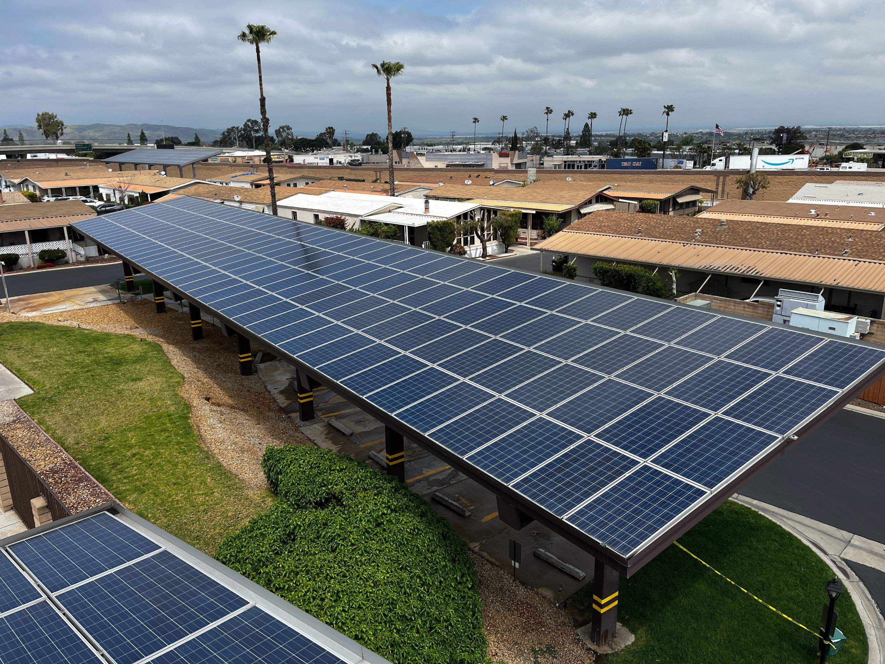 Carport Solar Panel Cleaning in Rowland Heights by Palm Coast Solar Cleaning