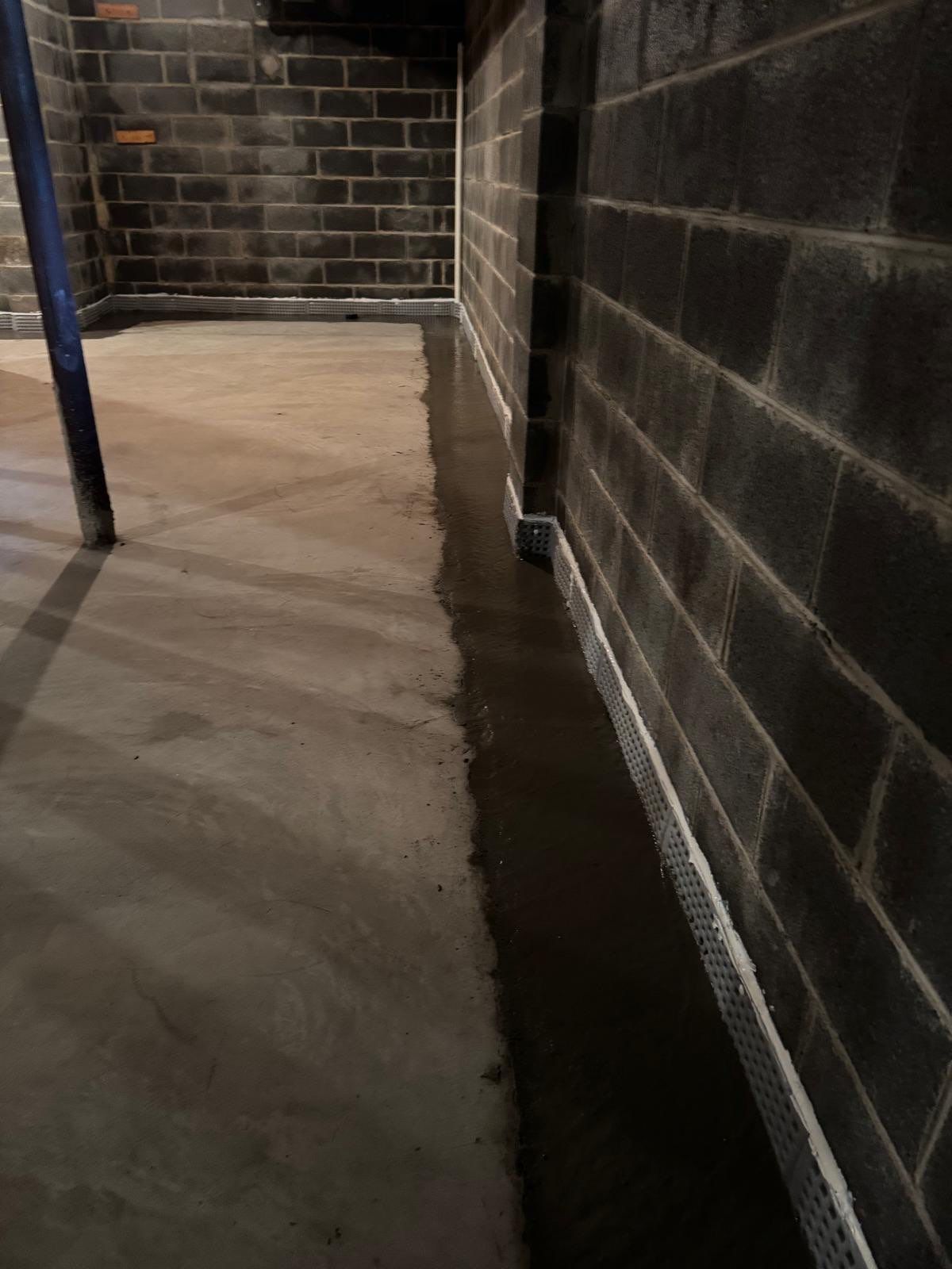 Interior French Drain West Orange, New Jersey by Pure Service Pro, LLC 