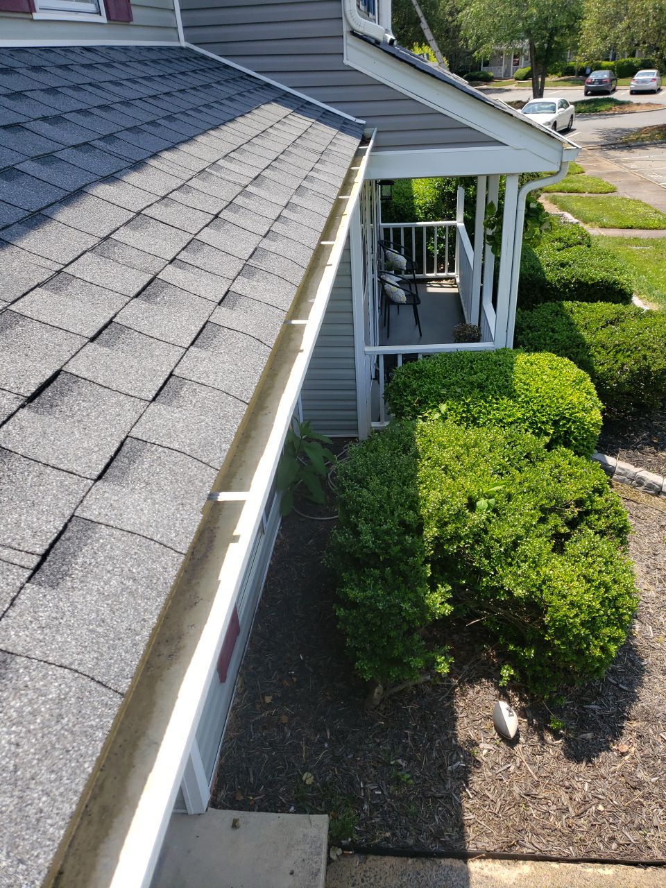 Gutter Cleaning using water by G&H Home Tech Pros LLC