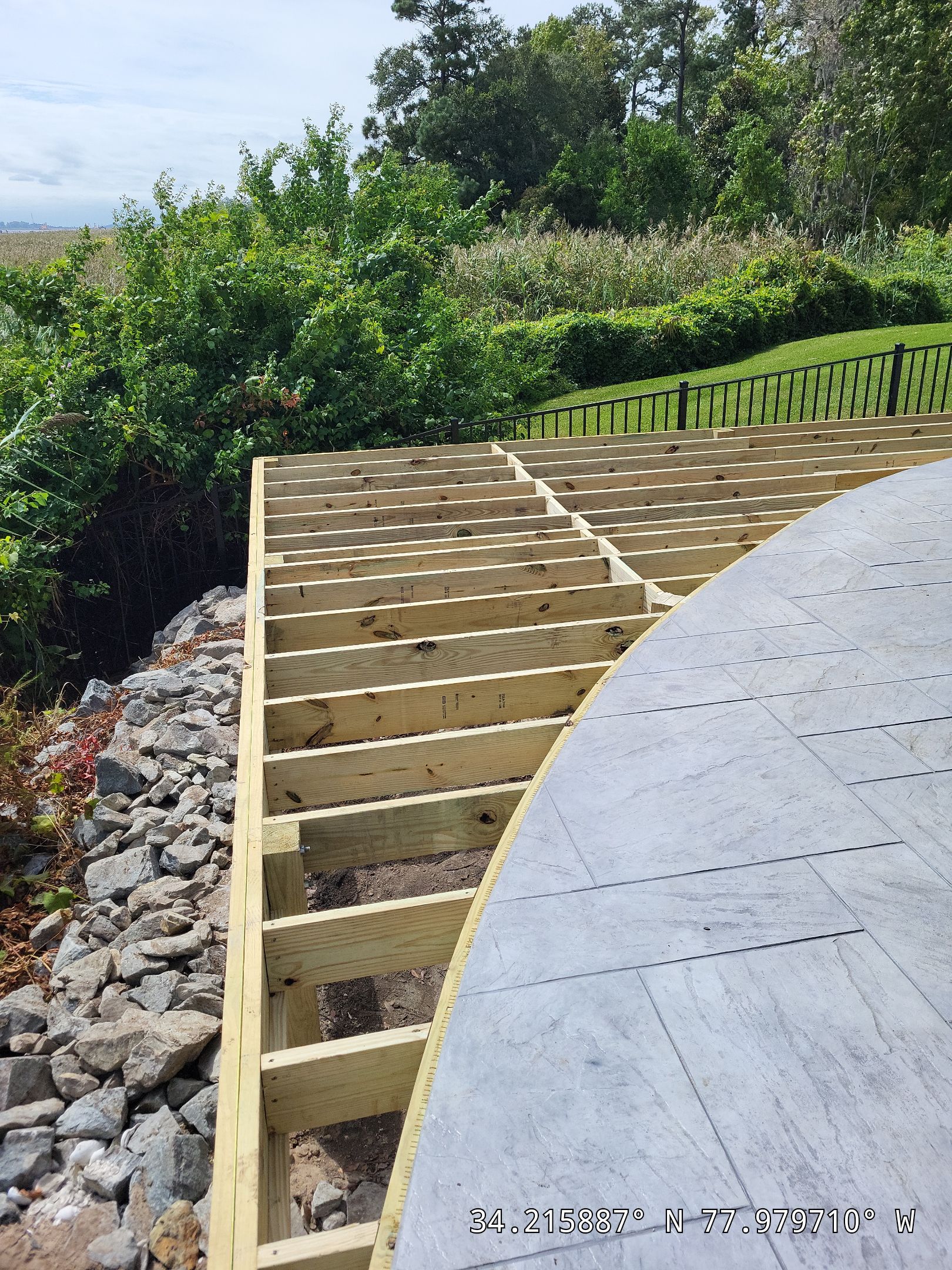 Pool Deck using IPE Decking Groved by RGR Construction and Roofing, LLC