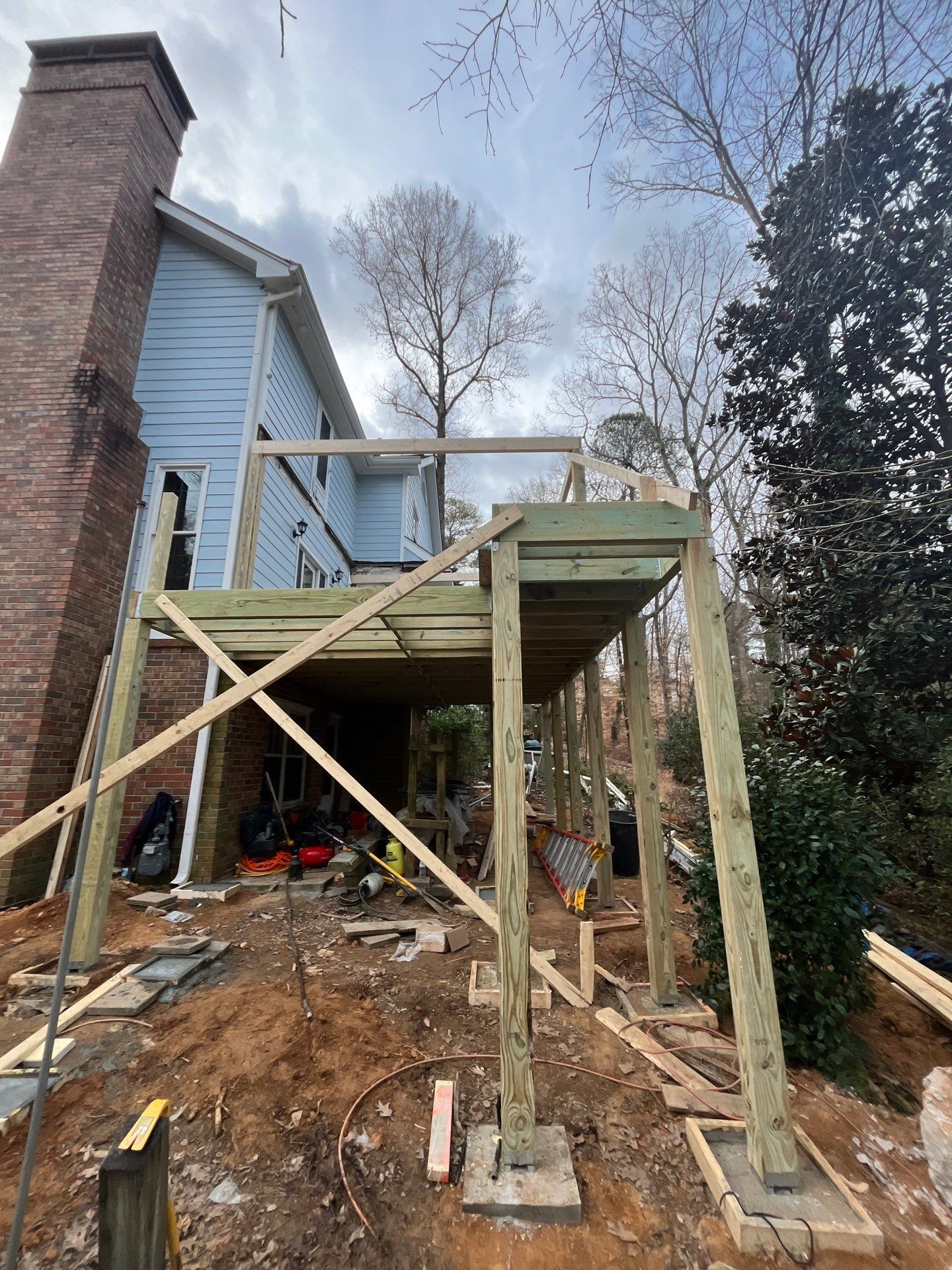 Trex Deck Build and Screen Porch Installation in Duluth, GA by Nelson Exteriors