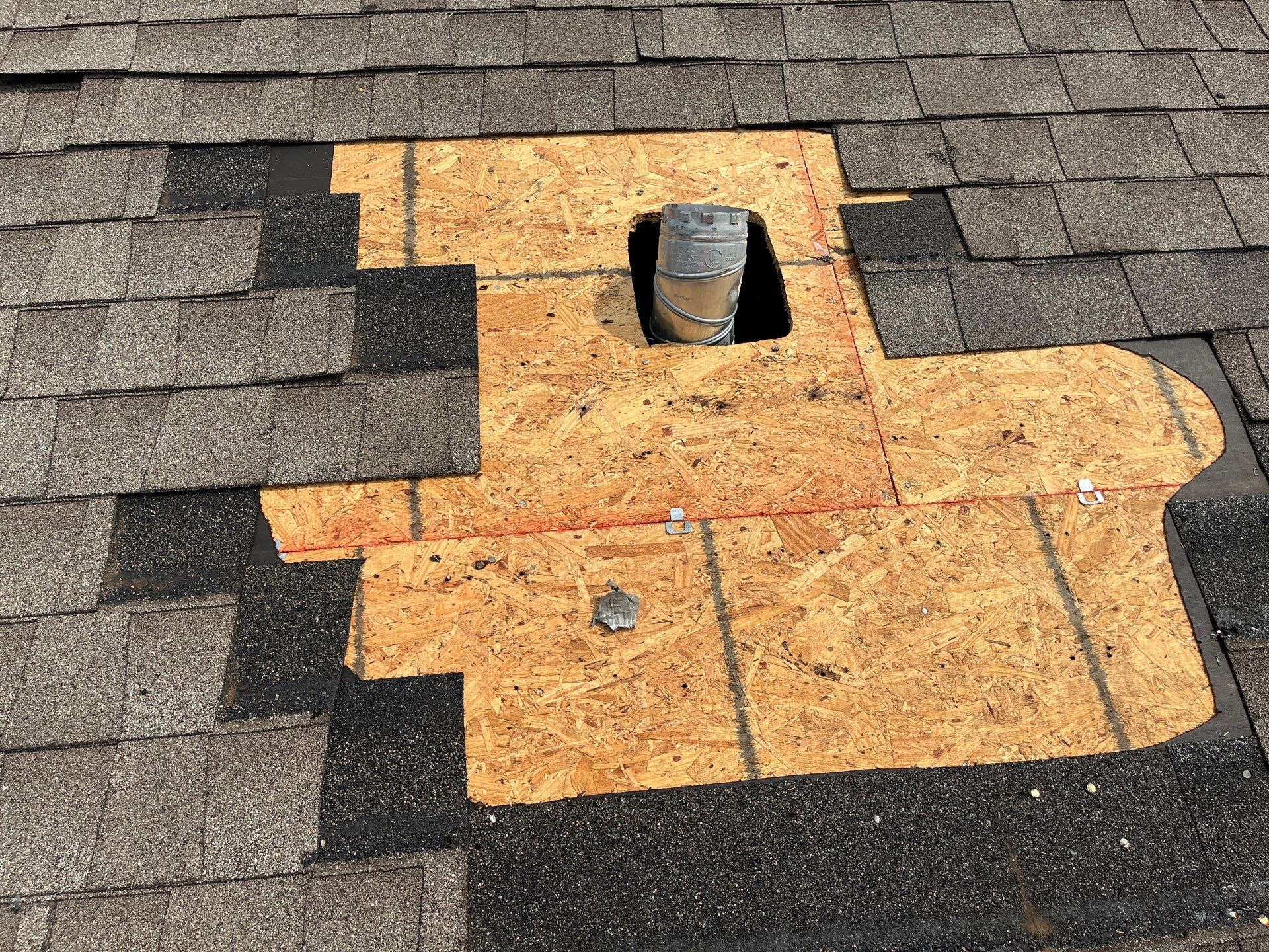 Hail Damage using Owen's Corning Duration (Lifetime) Shingles by Roof Repair Company