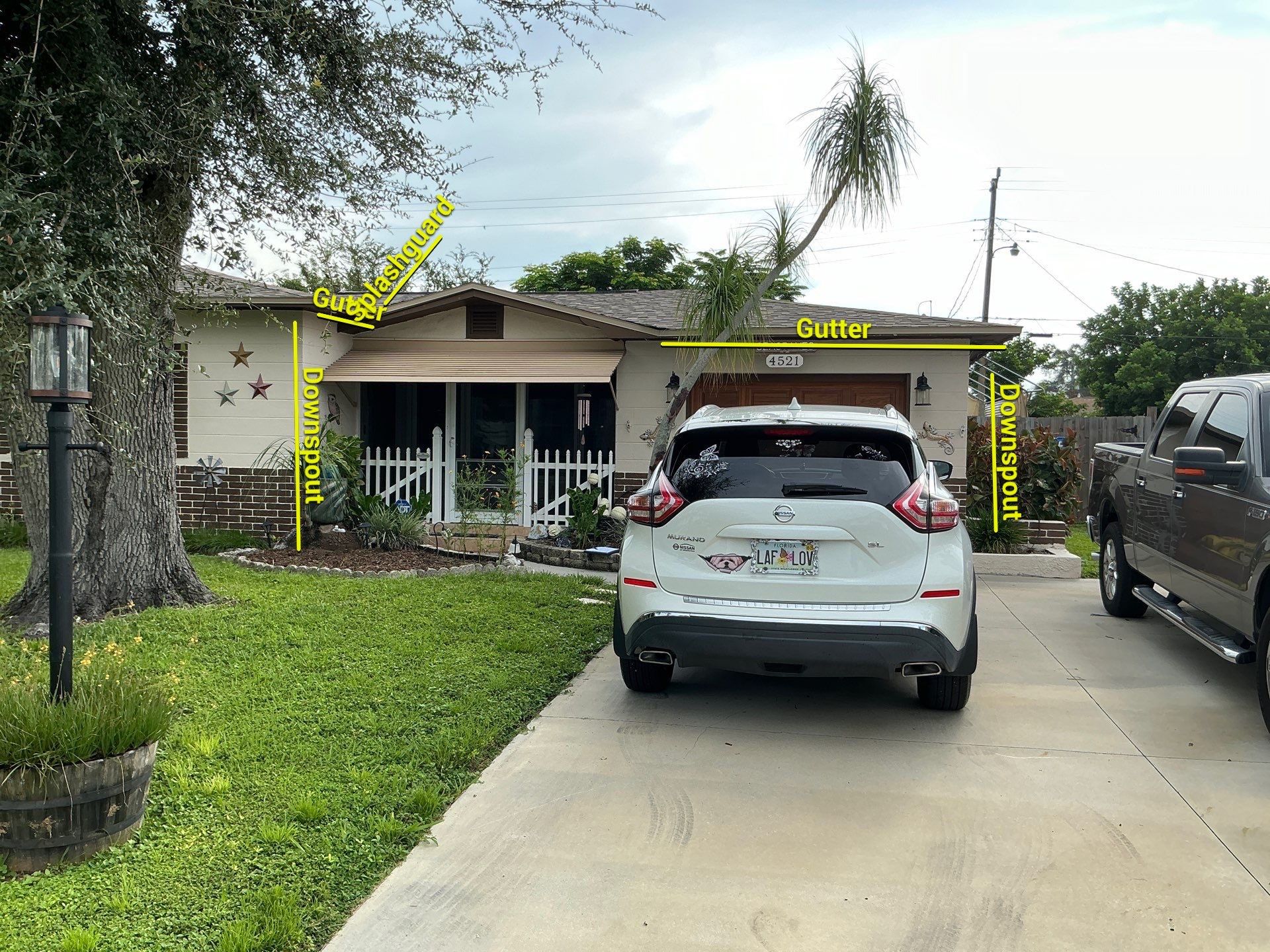 Musket Brown Seamless Gutters using Musket Brown Seamless Gutters in Bradenton FL by Gutter Professors