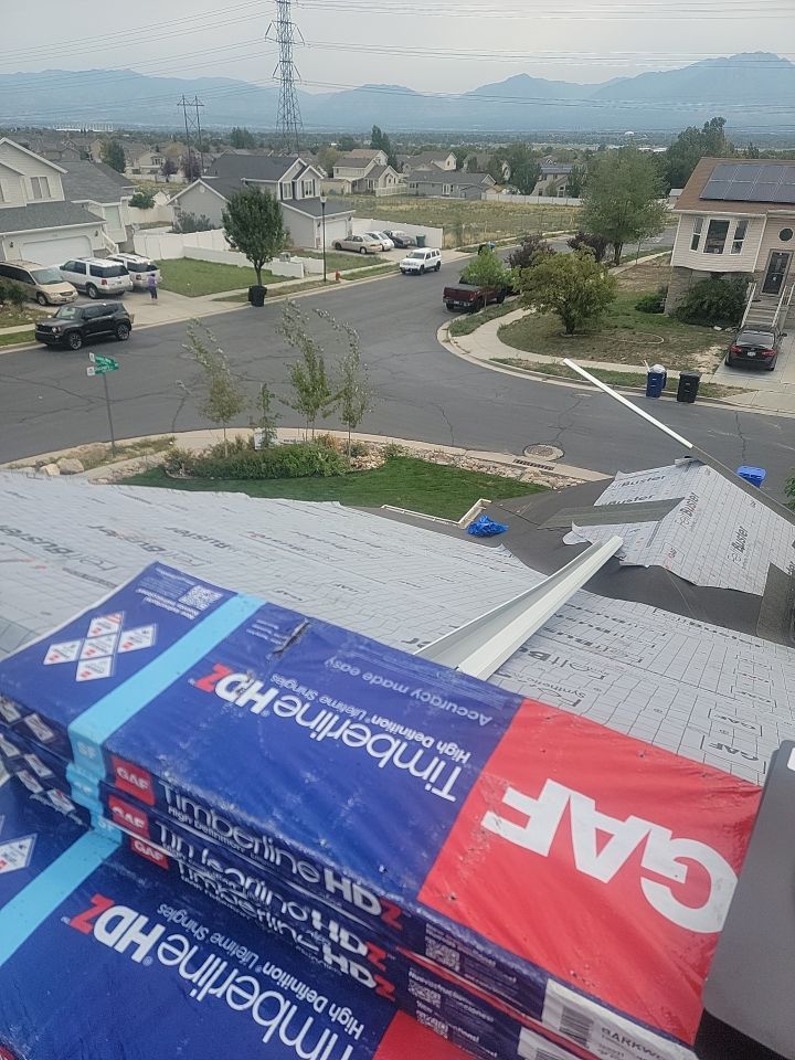 Storm Damaged Roof using GAF Timberline HDZ - Lifetime Shingle by The Roof Doctor