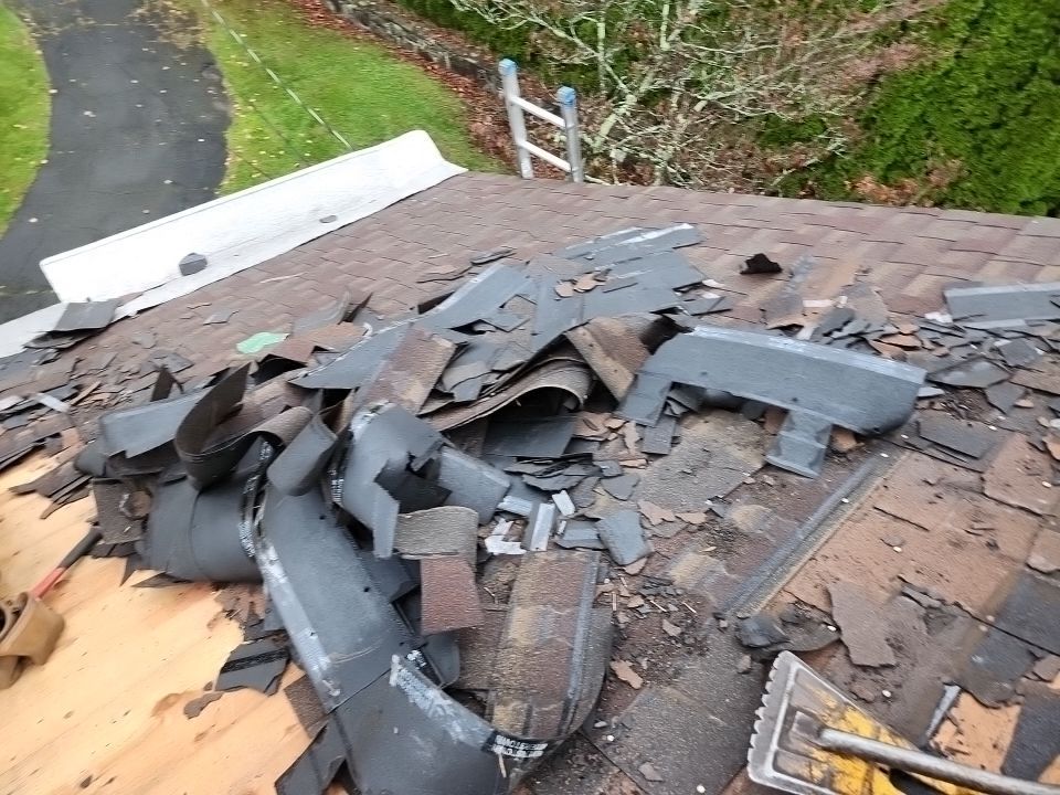 Residential Roofing Installation using Owens Corning TruDefinition Onyx Black by A Plus Exterior