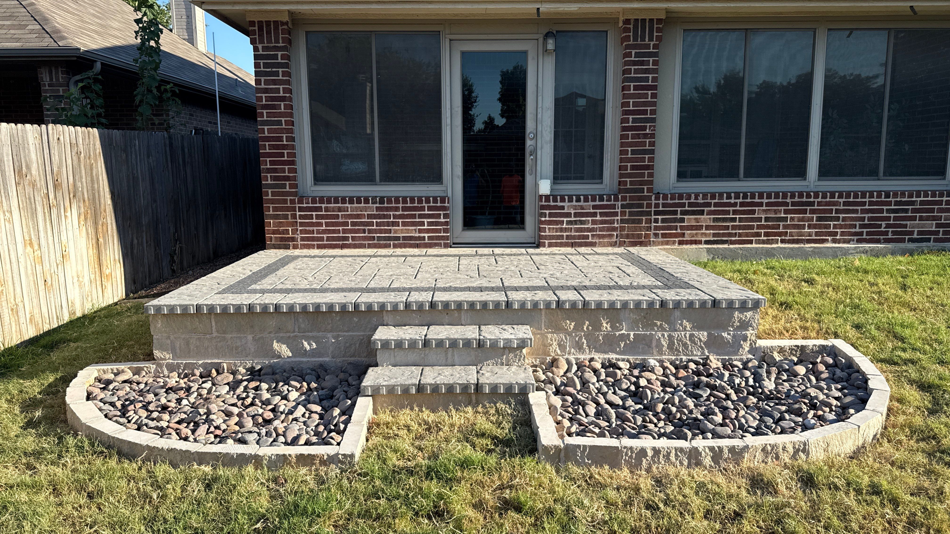 Paver Patio Project in Fort Worth