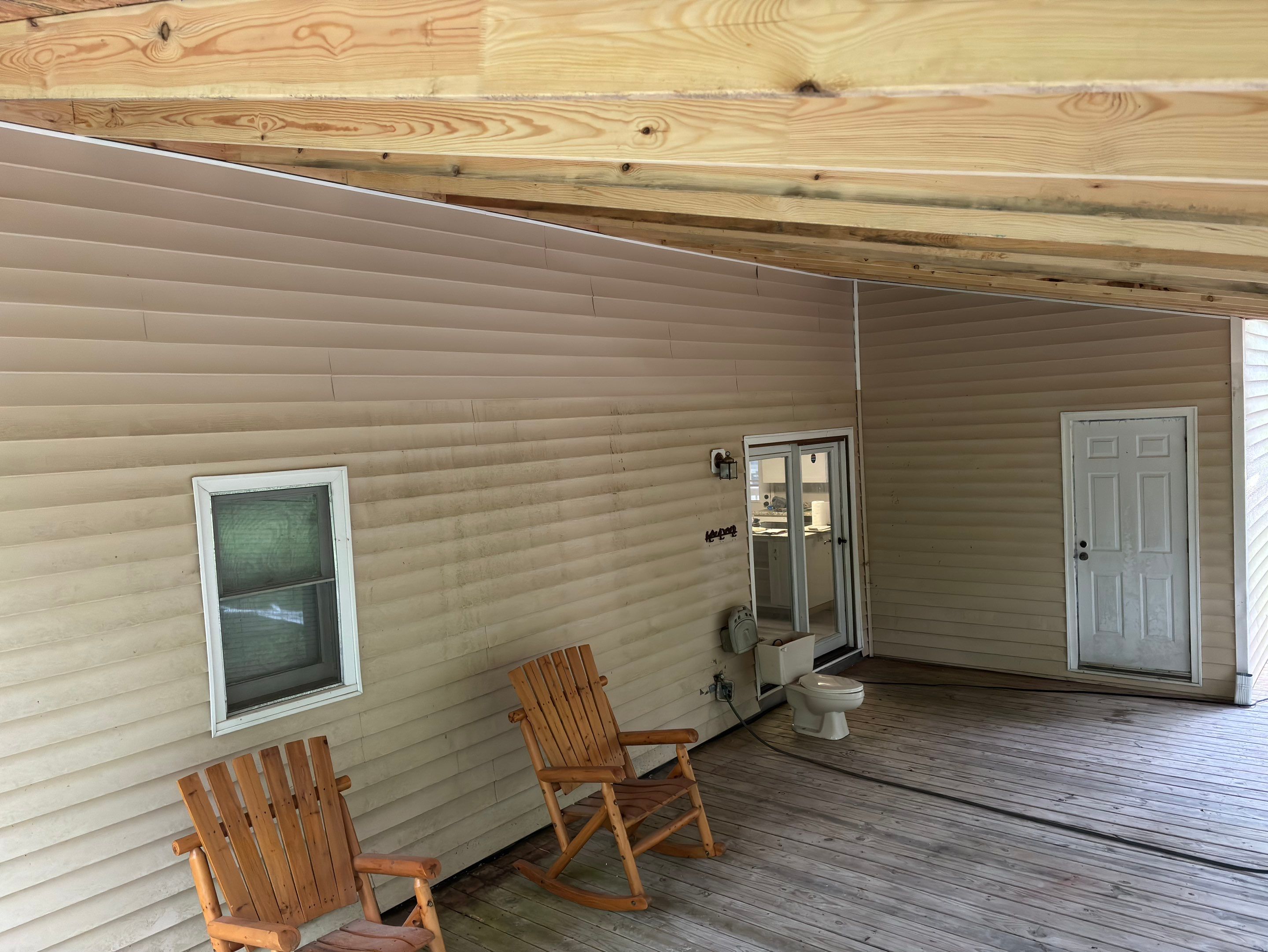 Roof Replacement and cover porch by Deerfield Roofing LLC