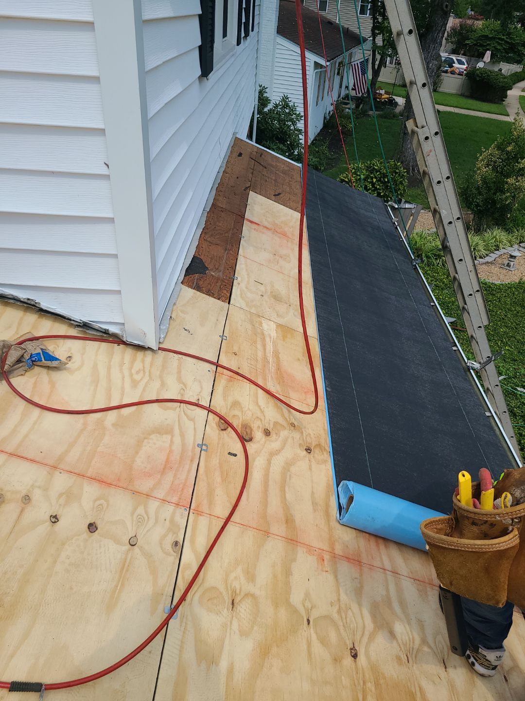 Burke: Residential Roof Installation with CertainTeed Landmark Pro Designer Shingles in Max Def Charcoal Black by RM Banning, Inc.