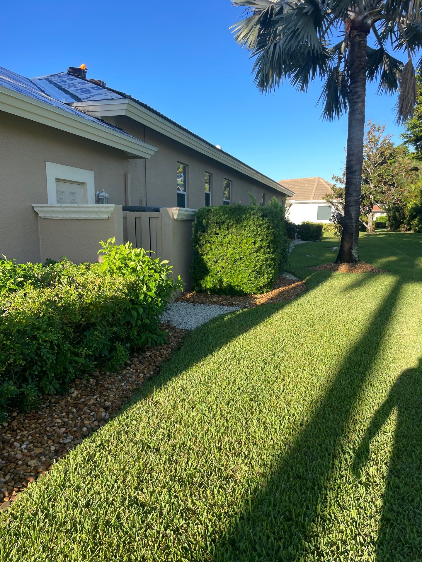 White Vinyl Soffit Installation in Fort Myers FL by Gutter Professors