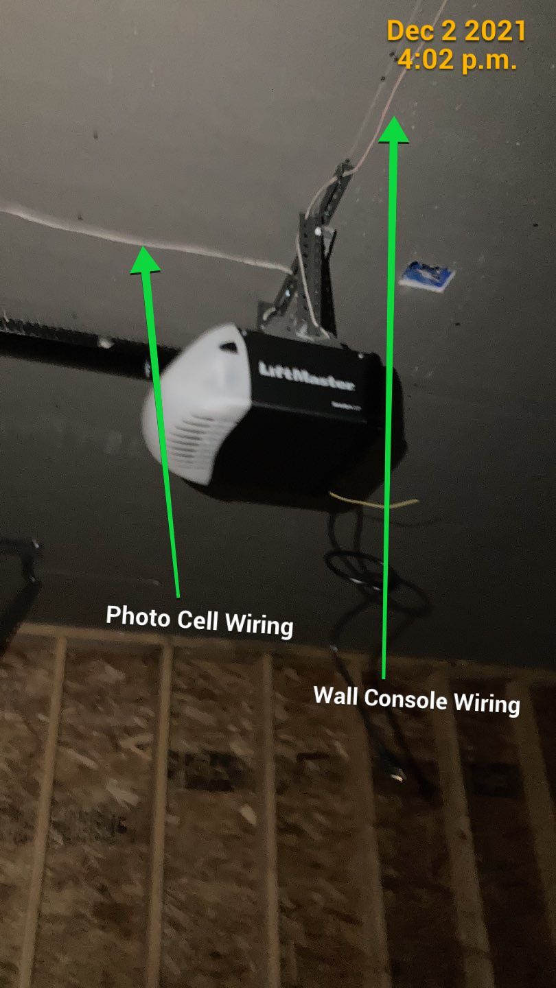 Completed wiring/Wall Consoles/Remotes by Shamrock Overhead Door, Inc.
