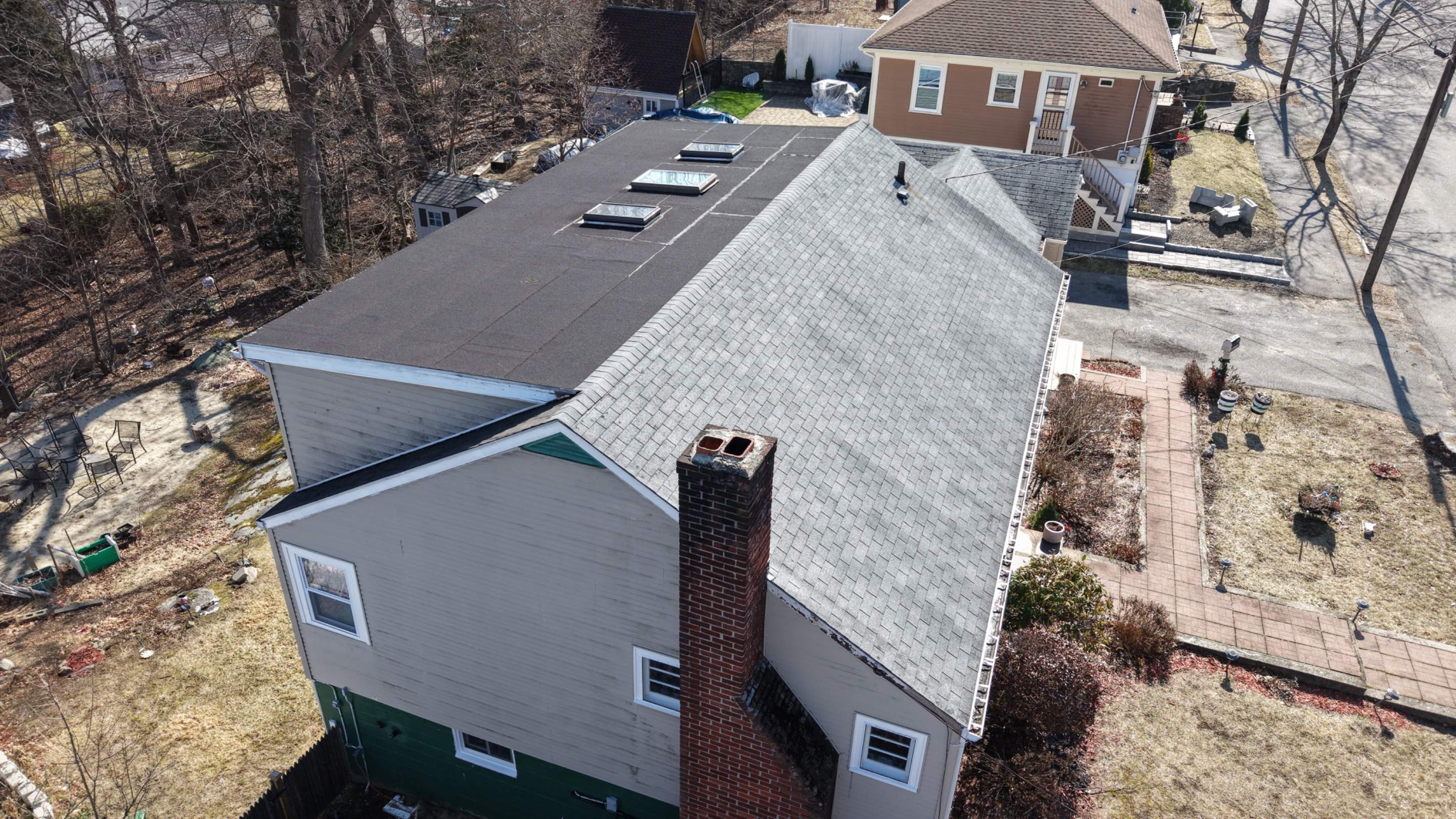 Major Roof Overhaul in Lynn, MA – Full Replacement, Skylight Removal, Gutters & Custom Flashing by JOHNNYS PRO