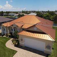 24ga 1.5" Mechanical Seam Copper Metallic  by Total Roofing System The Metal Roof Experts