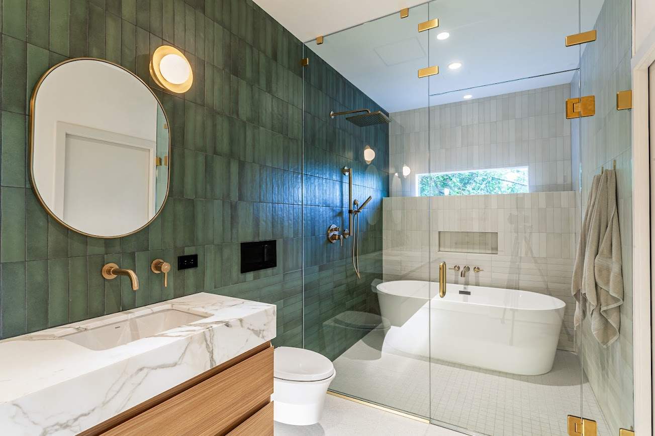 Beautiful primary suite remodel by Venne Plumbing