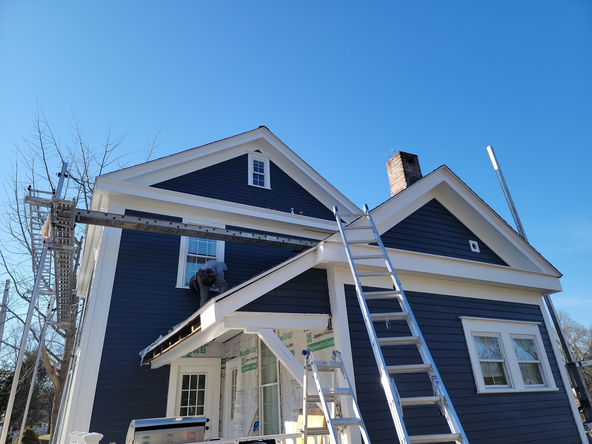 Siding Installation using James Hardie by UBrothers Construction