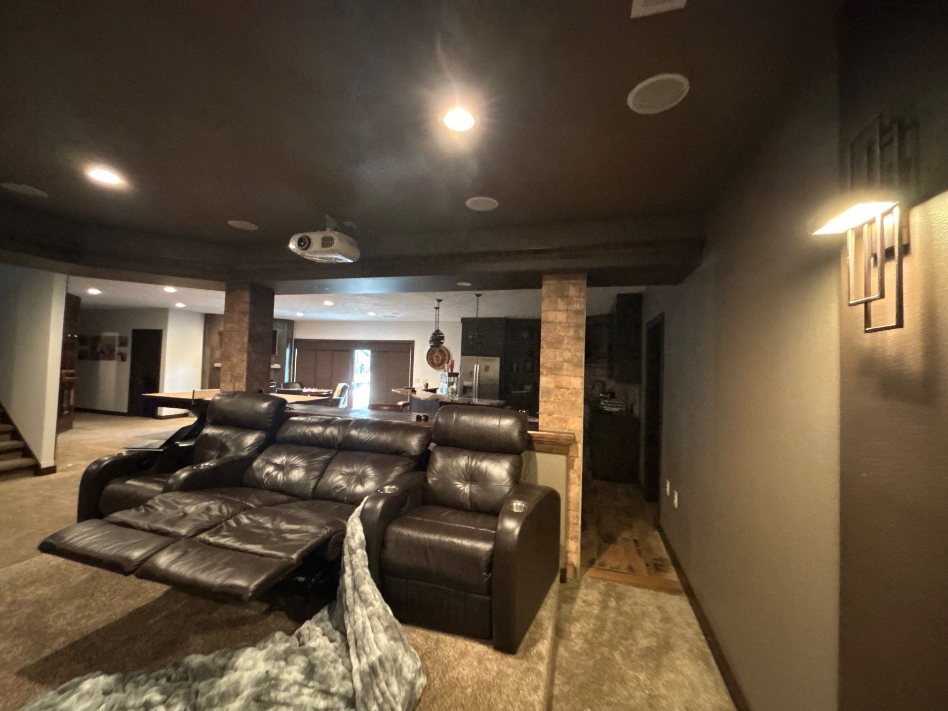 Custom Interior Painting for Basement Theater and Bedrooms in Sioux Falls by Select Painting, Coatings & Garage Cabinets