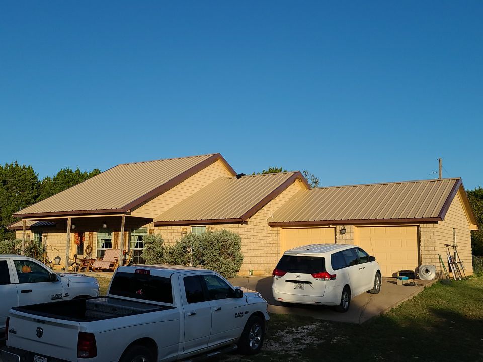 Residential Roofing Installation using PBR Metal Roof by Harvey Roofing & Construction