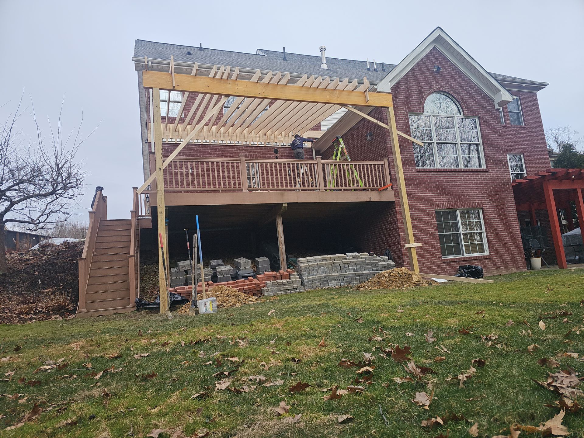 Hip Roof Build by Cousins Roofing Siding & Decks