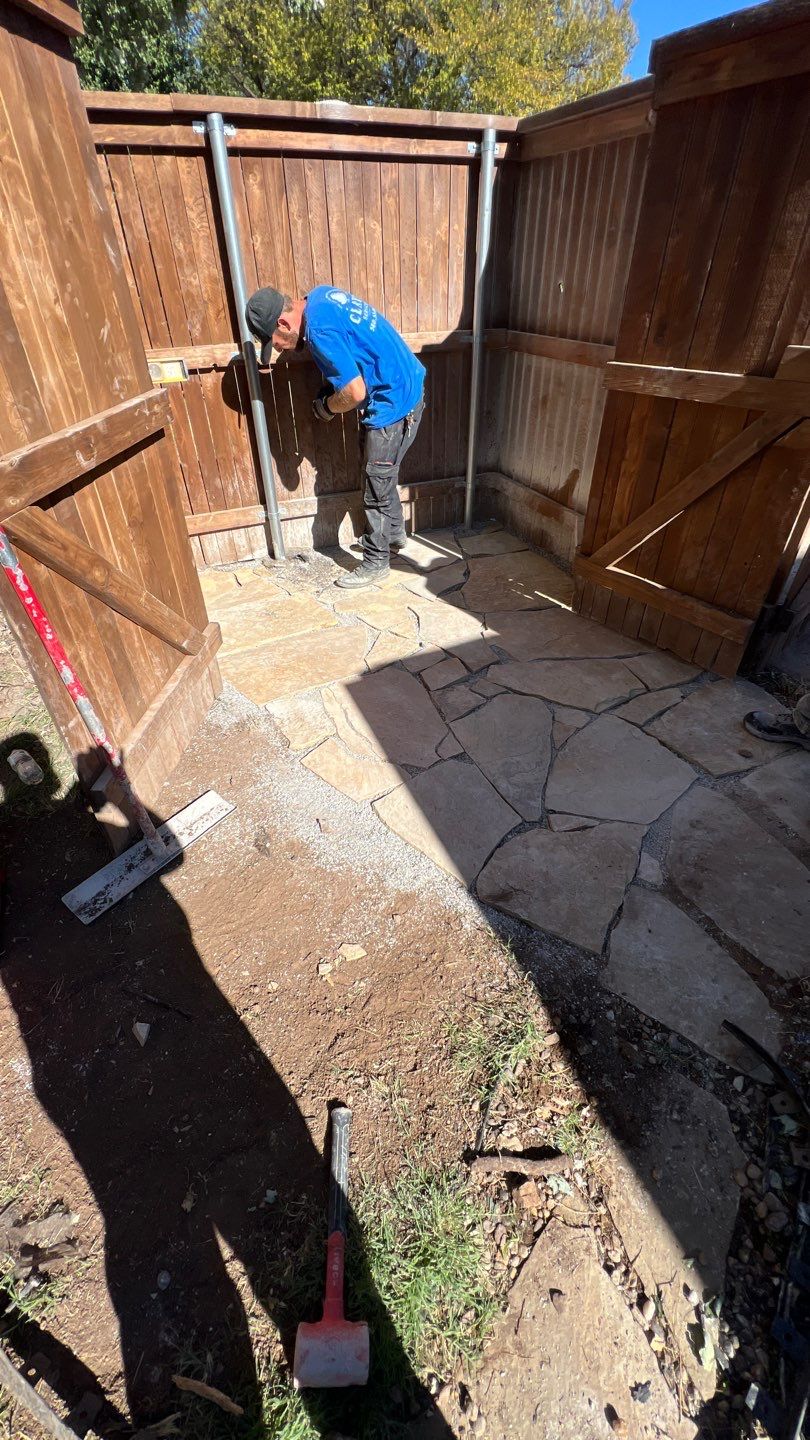 Tree removal , Concrete, Pergola, and sod install  by Clays Services Inc