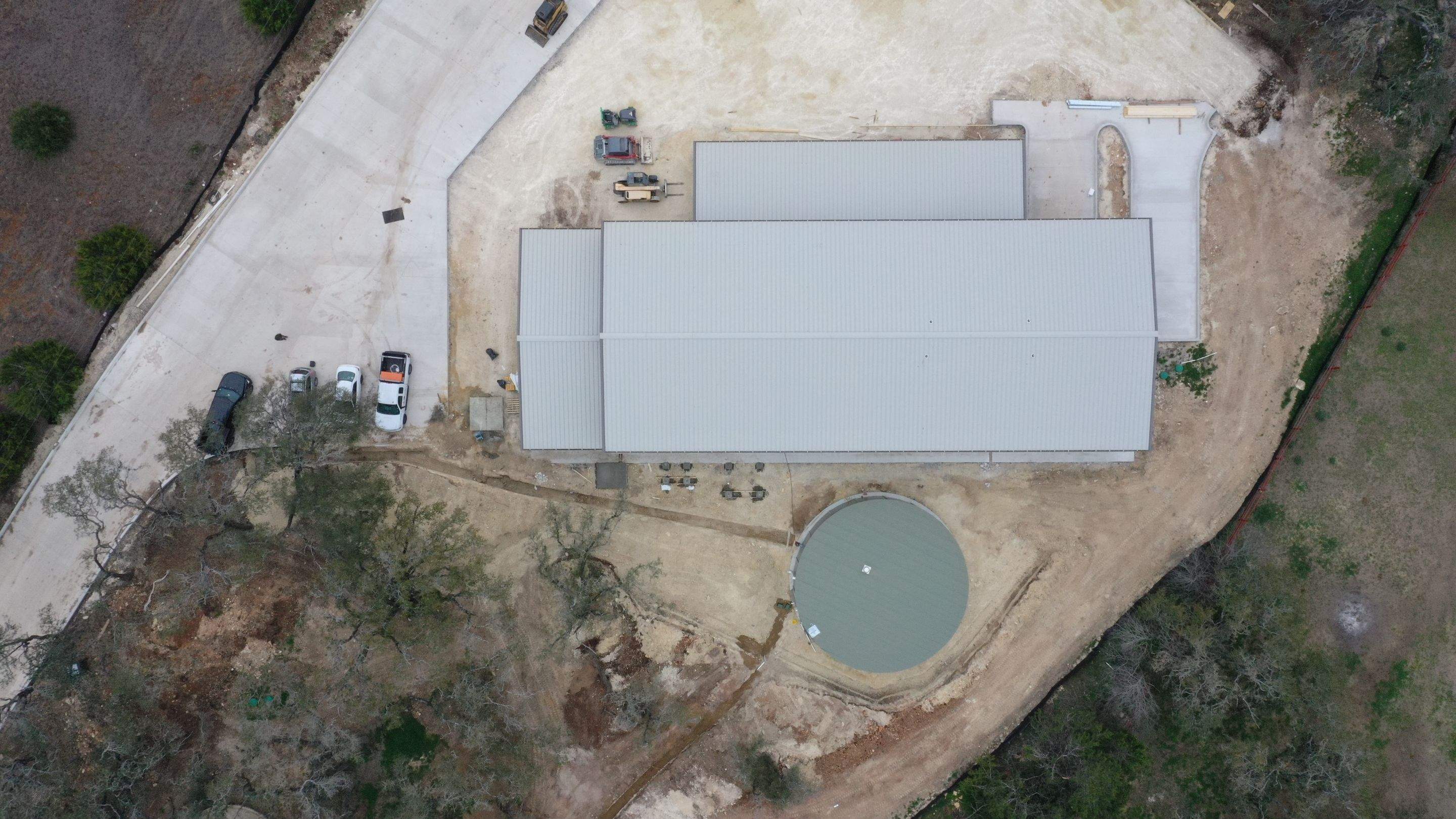 Commercial structure utilizing rainwater harvesting for all its water needs! by Hill Country Rain Water