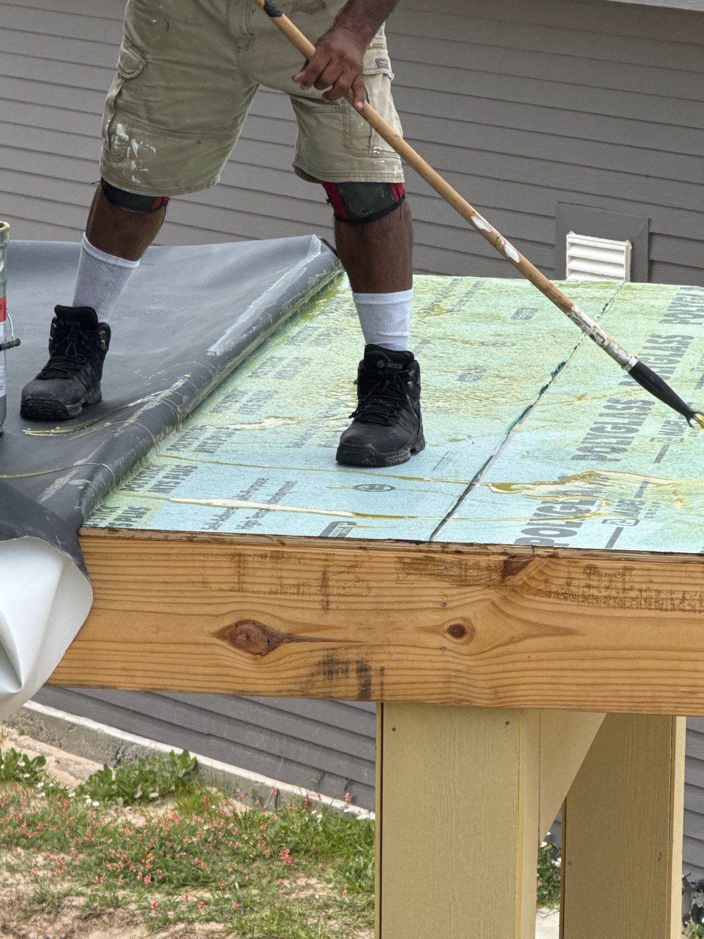 Walk Out Patio Cover by Bayfront Roofing and Construction