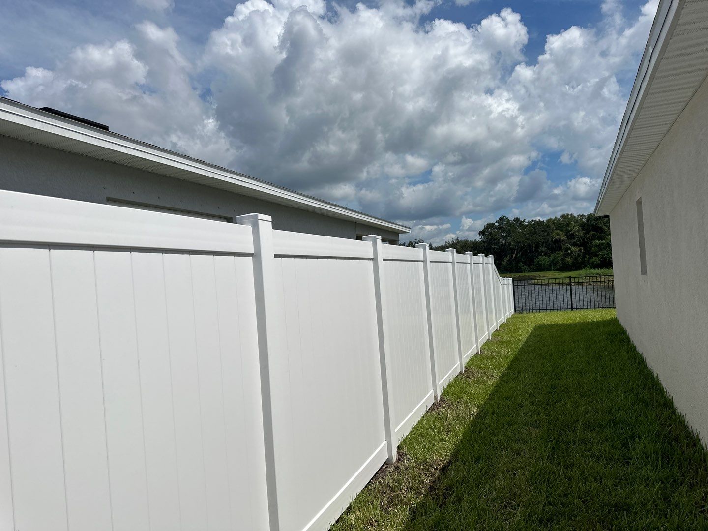 Vinyl Fence Installation using White Vinyl Privacy and 3 Rail Aluminum Fence  by Asap fence and gates, LLC