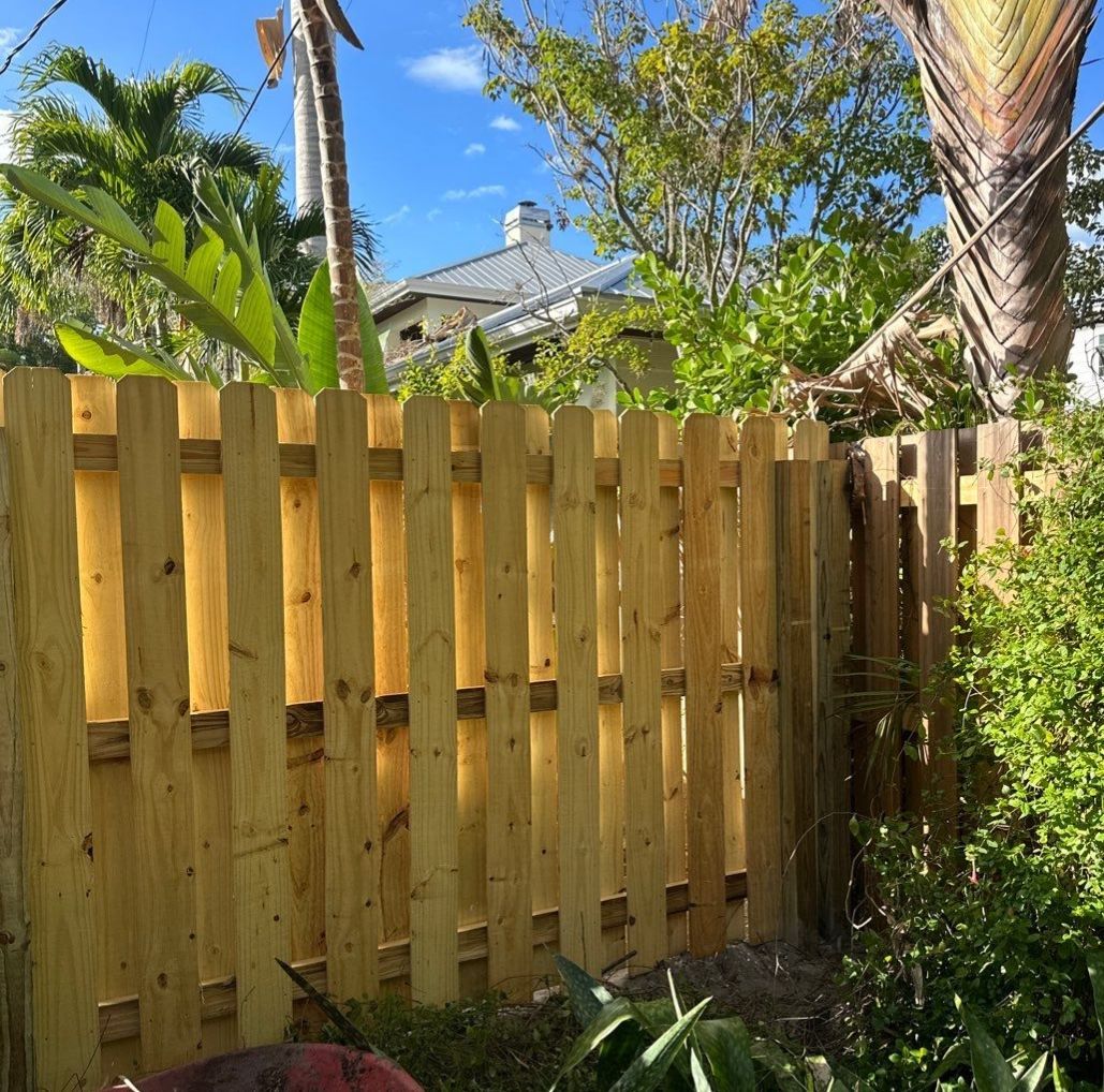 Wood Fence Installation using Wood Vertical Shadow Box by Asap fence and gates, LLC