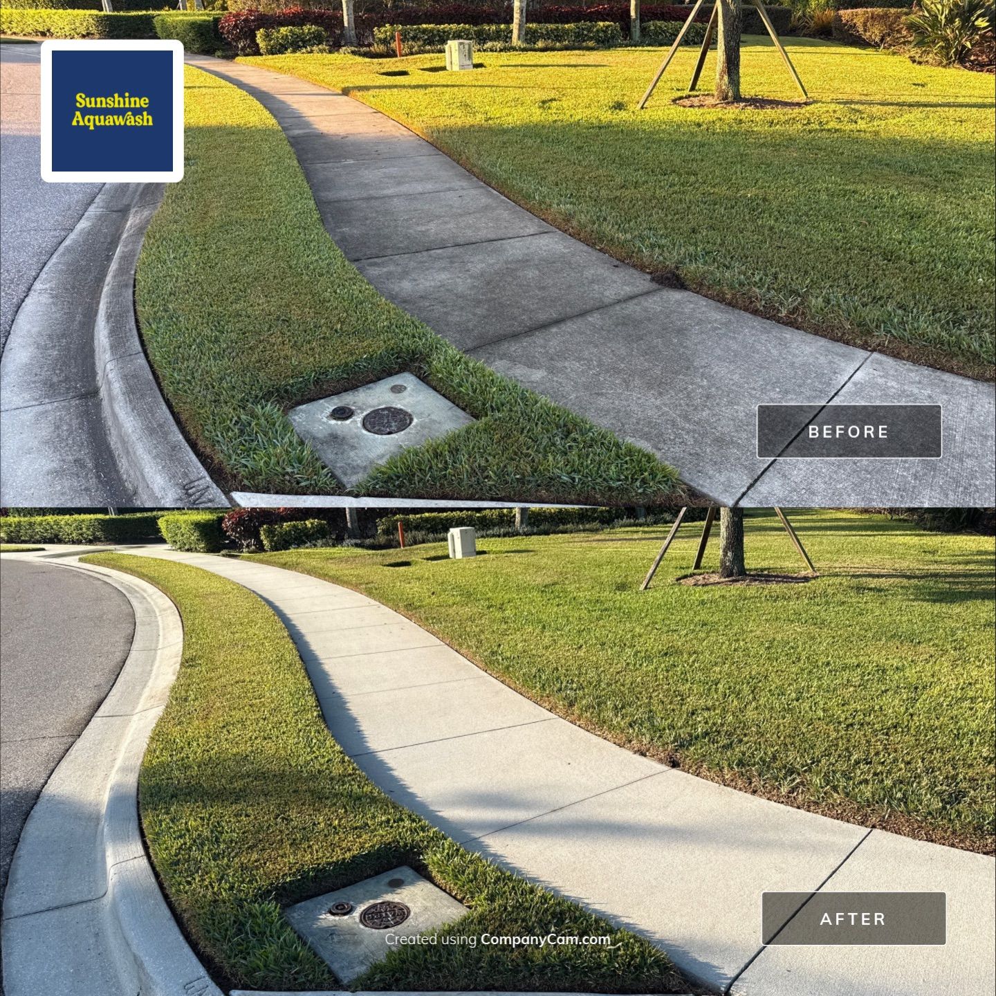HOA Community Cleaning in River Wind | Sidewalk & Curb Pressure Washing in Bradenton, FL by Sunshine AquaWash