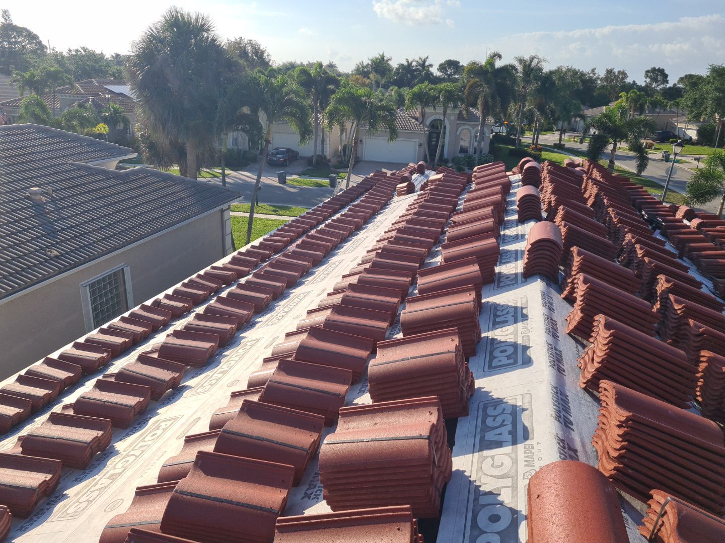 Residential Roofing Installation using Eagle Roofing Tile by BLUES BROTHERS ROOFING