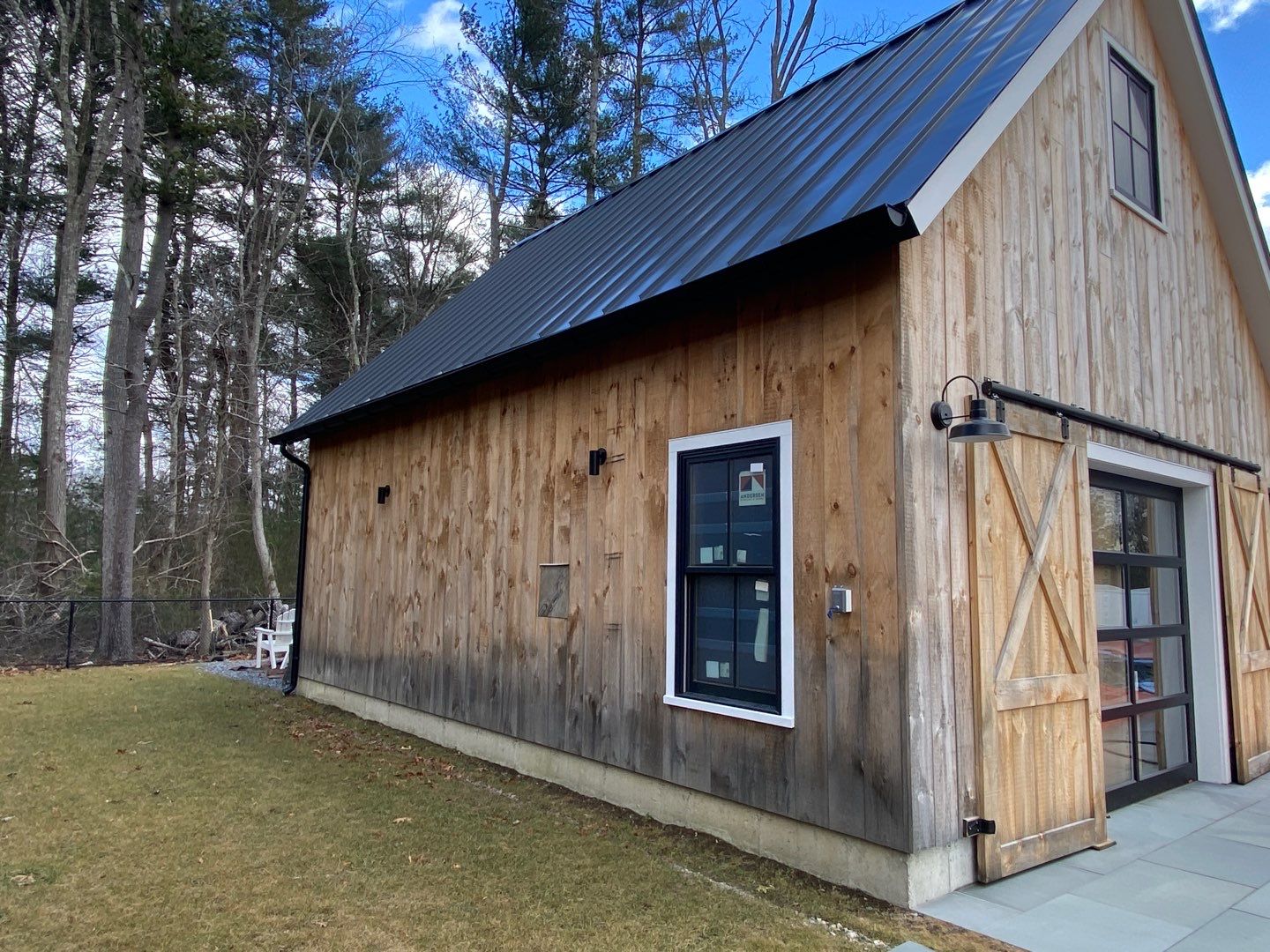 Gutter Installation using Black Half Round Aluminum Gutter in Lakeville, MA by Gutter Pro Enterprises