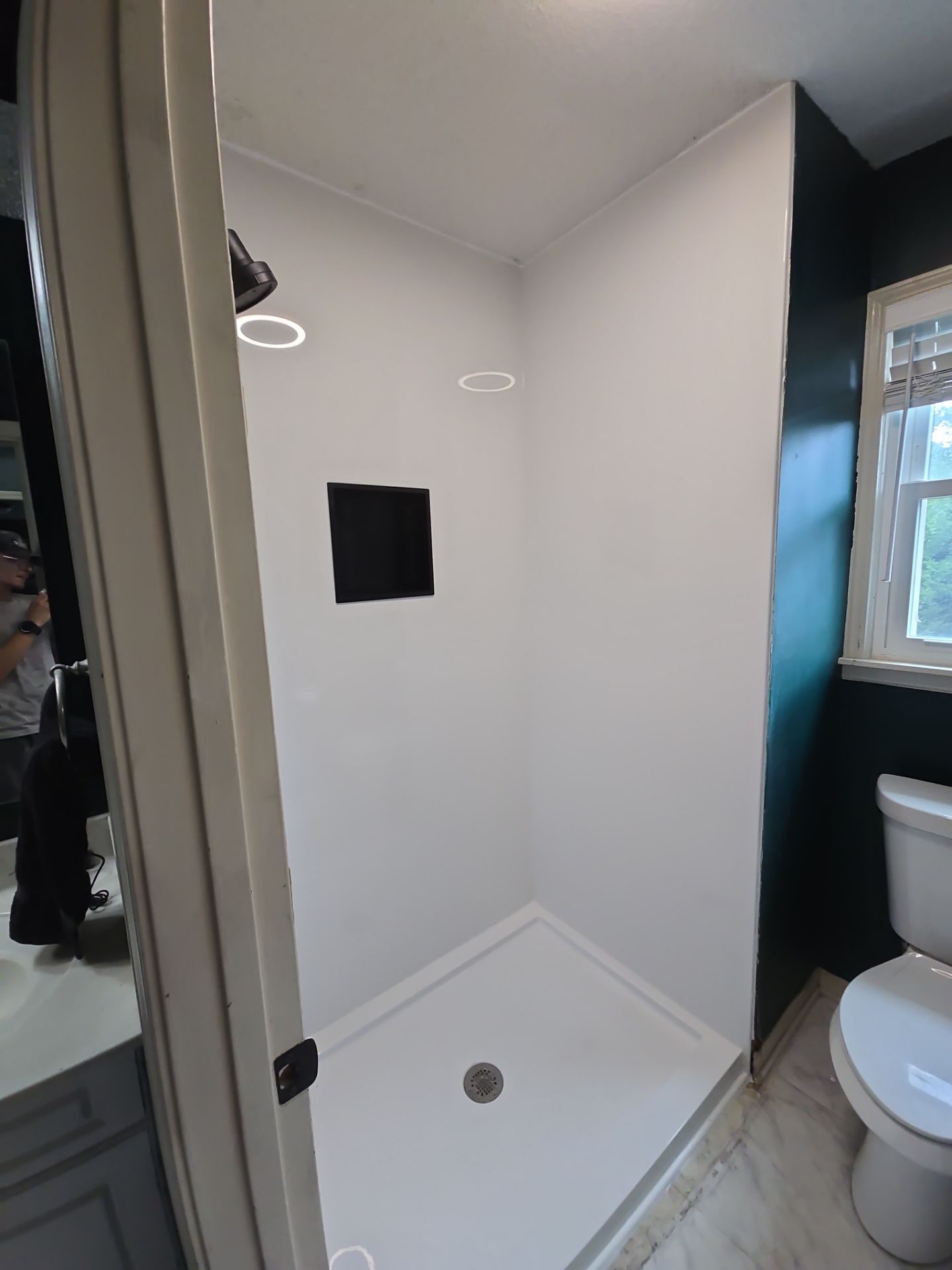 Tile out, Bella Stone in! by The Shower Company