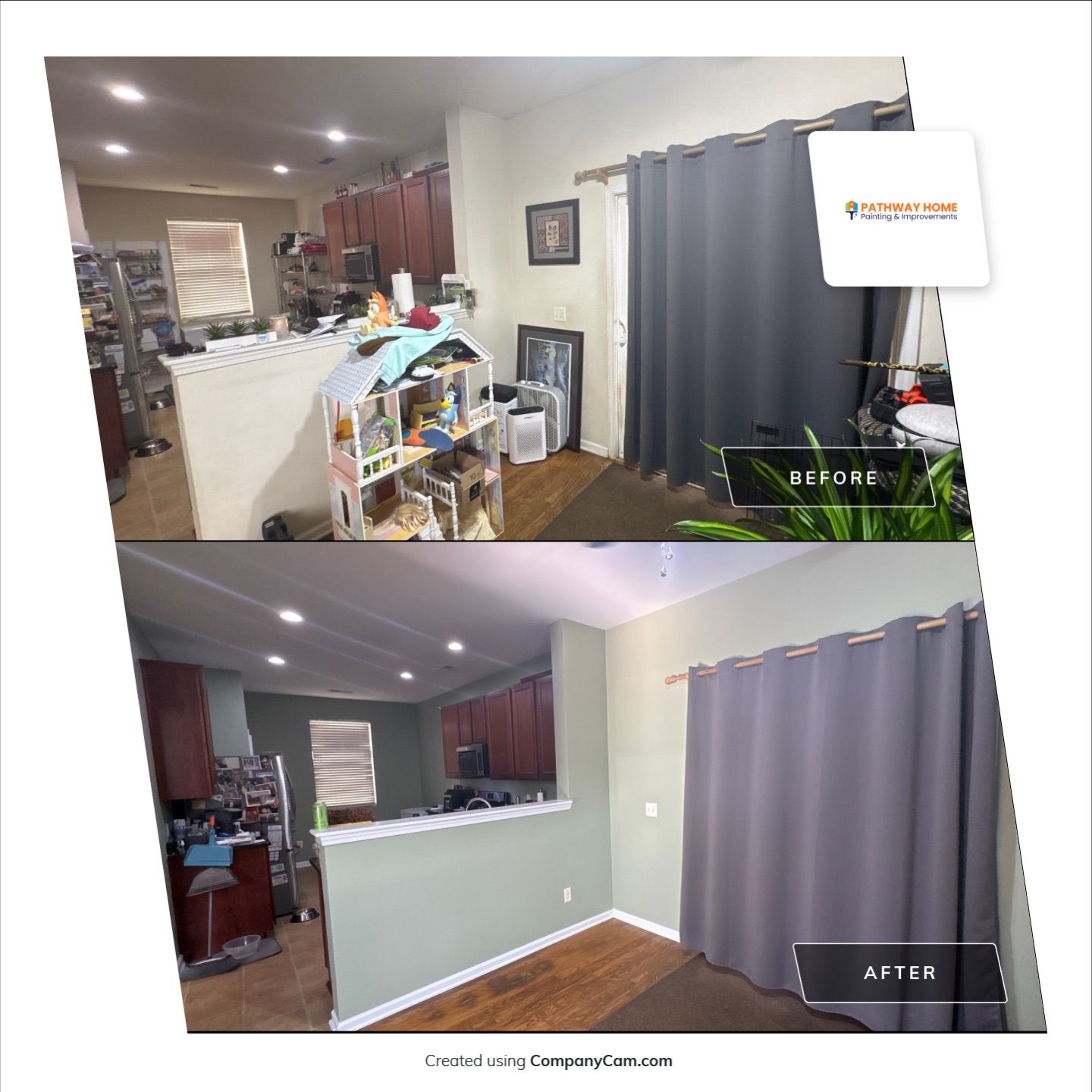 Transformation Complete for Paul & Vickie’s Home by Pathway Home Painting & Improvements