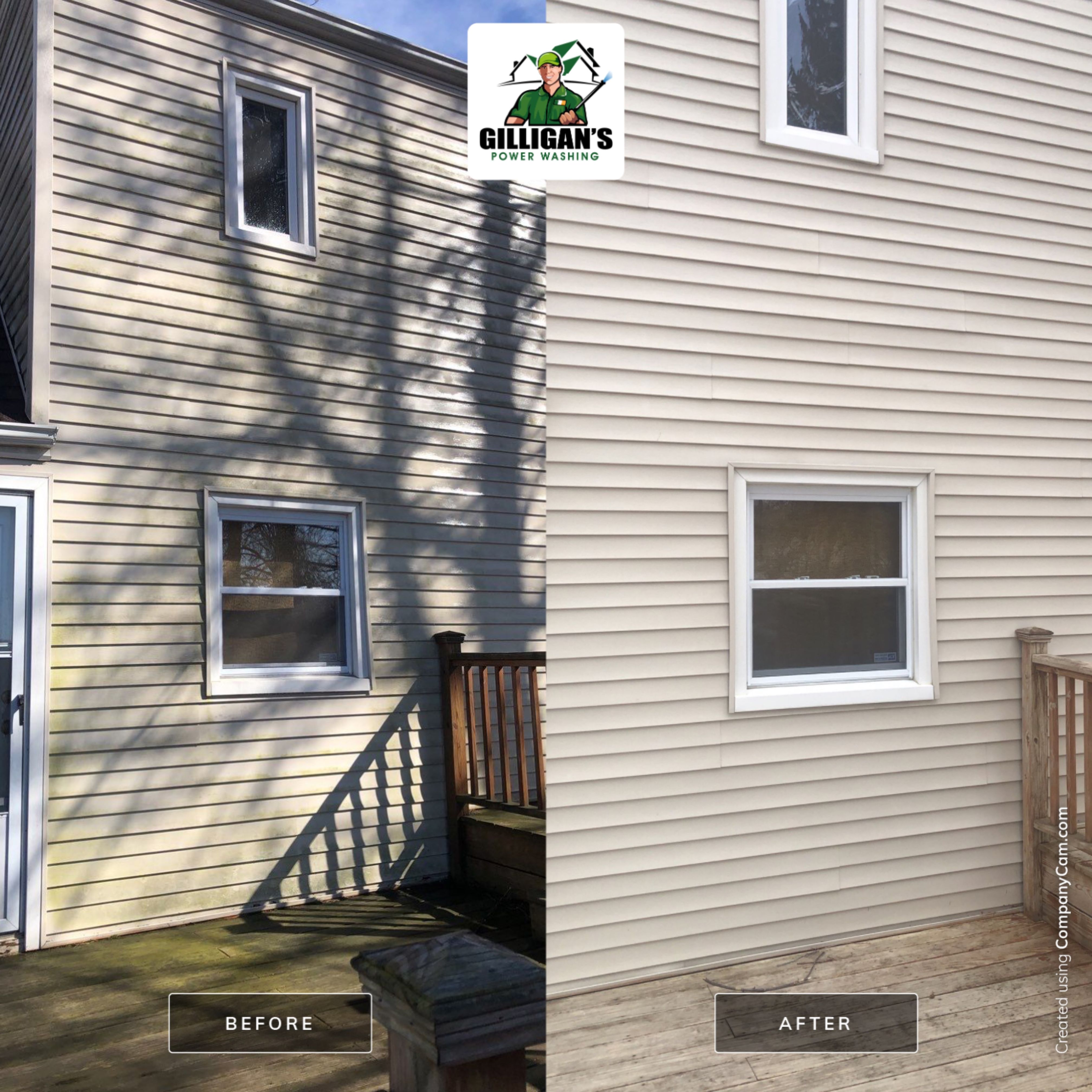 Exterior Cleaning using Softwashing by Gilligan’s Power washing