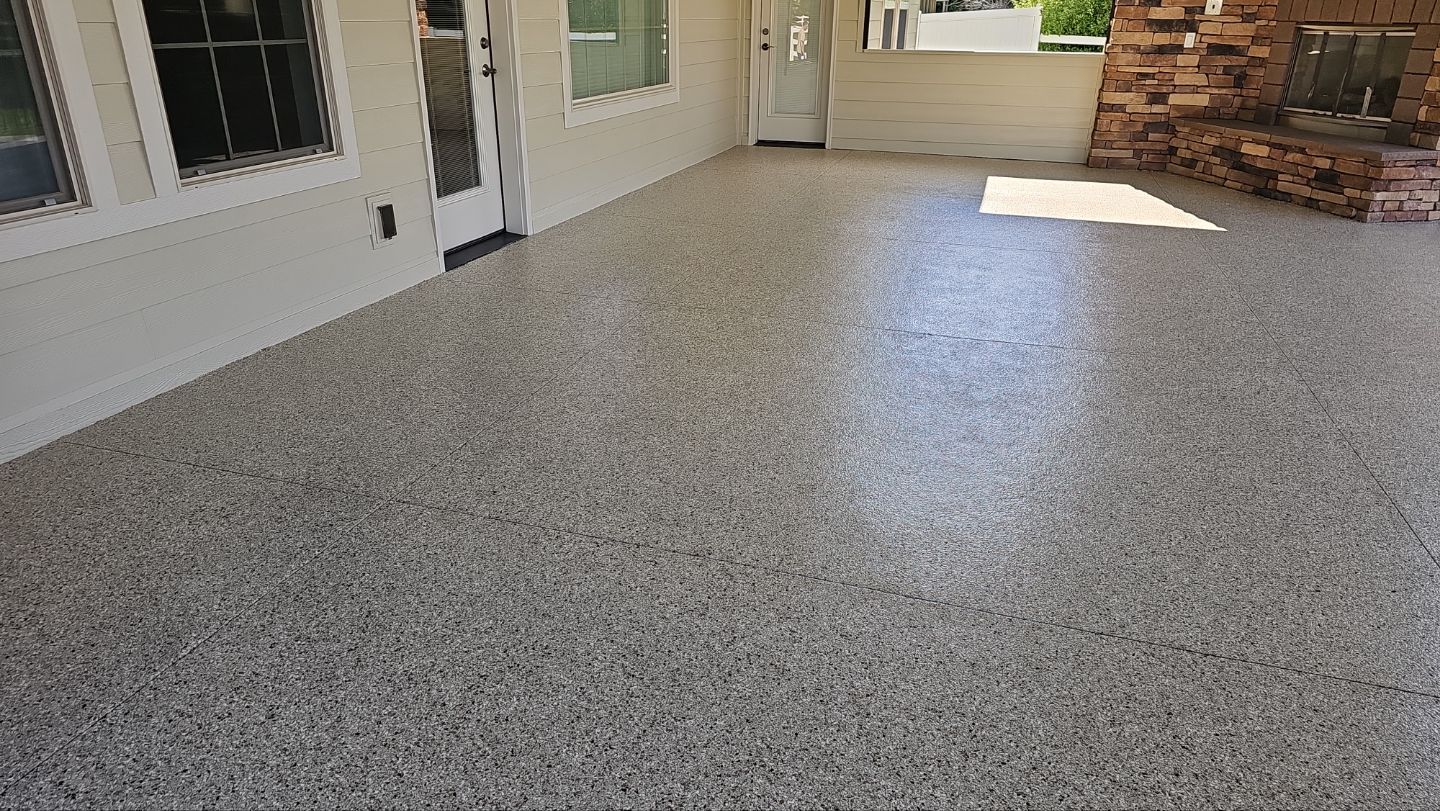 Patio Transformation using Driftwood by Croc Coatings, LLC