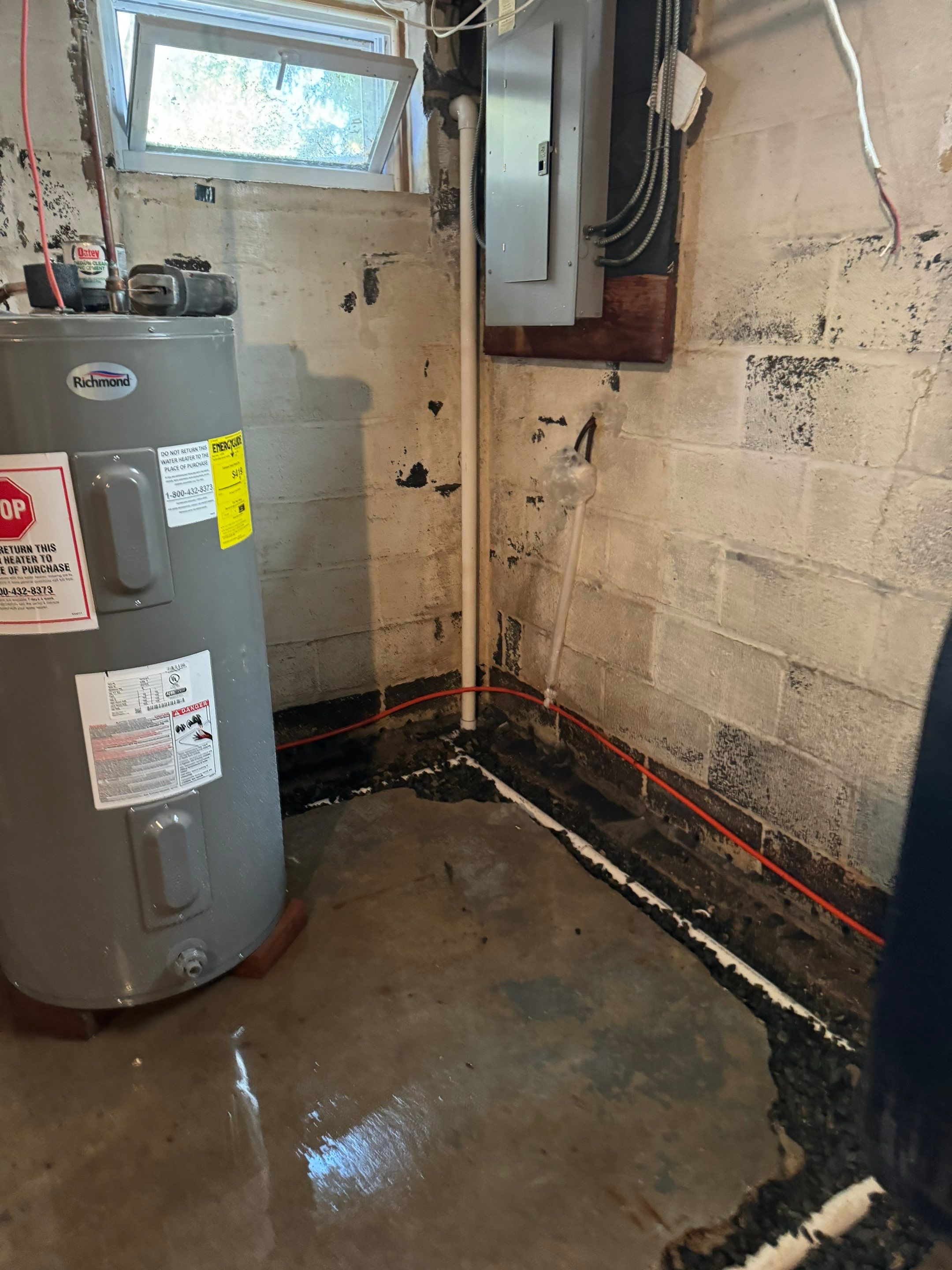 Interior French Drain Washington Township, NJ by Pure Service Pro, LLC 