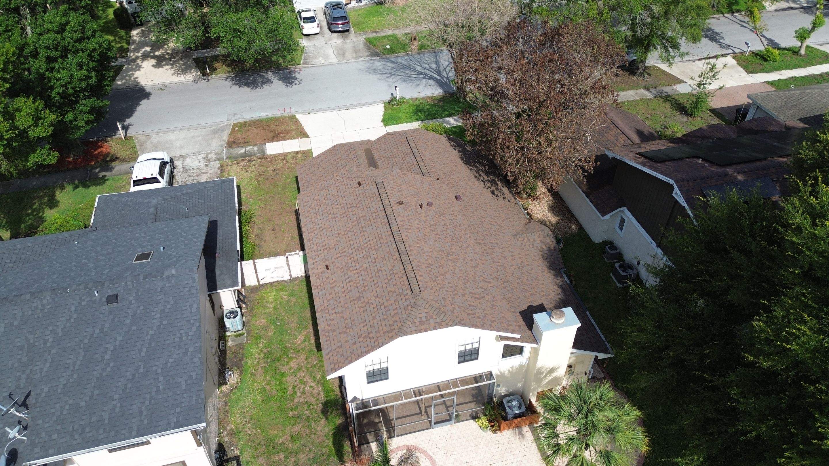 Residential shingle roof in Orlando FL by Gold Key Roofing