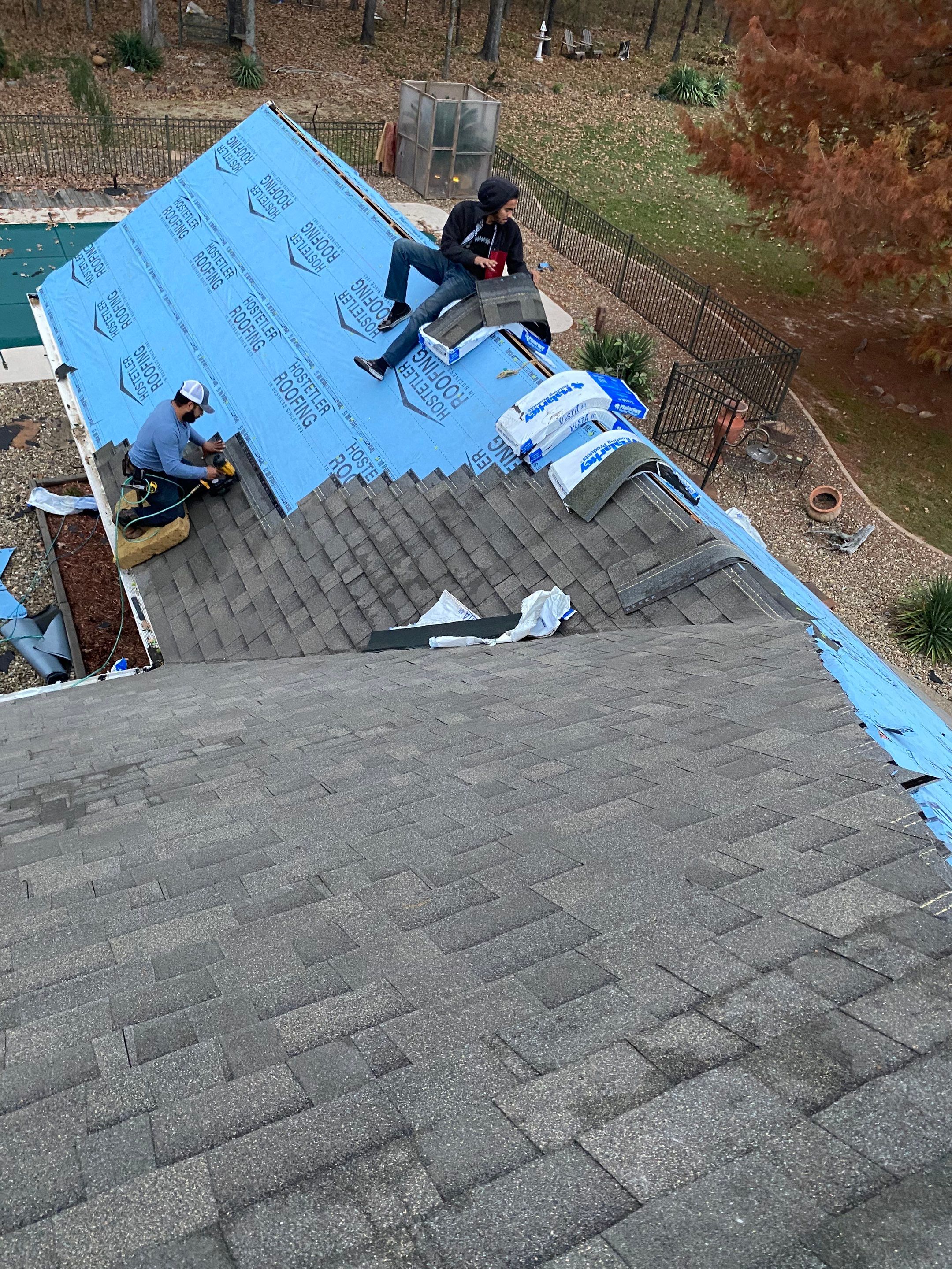Residential Roofing Repair using Malarkey Vista: Weathered Wood  by Hostetler Roofing