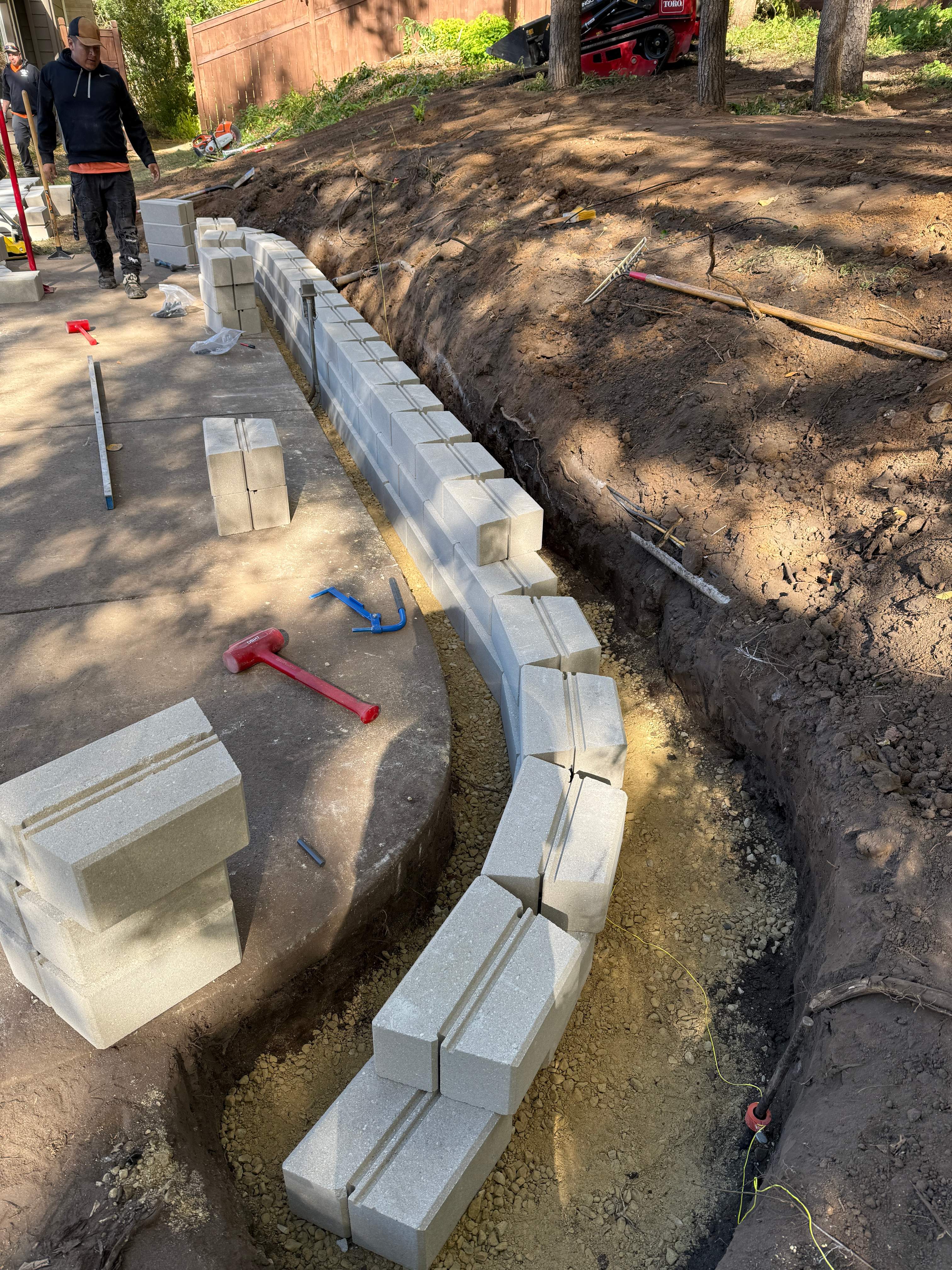 Retaining Wall by Sota landscaping