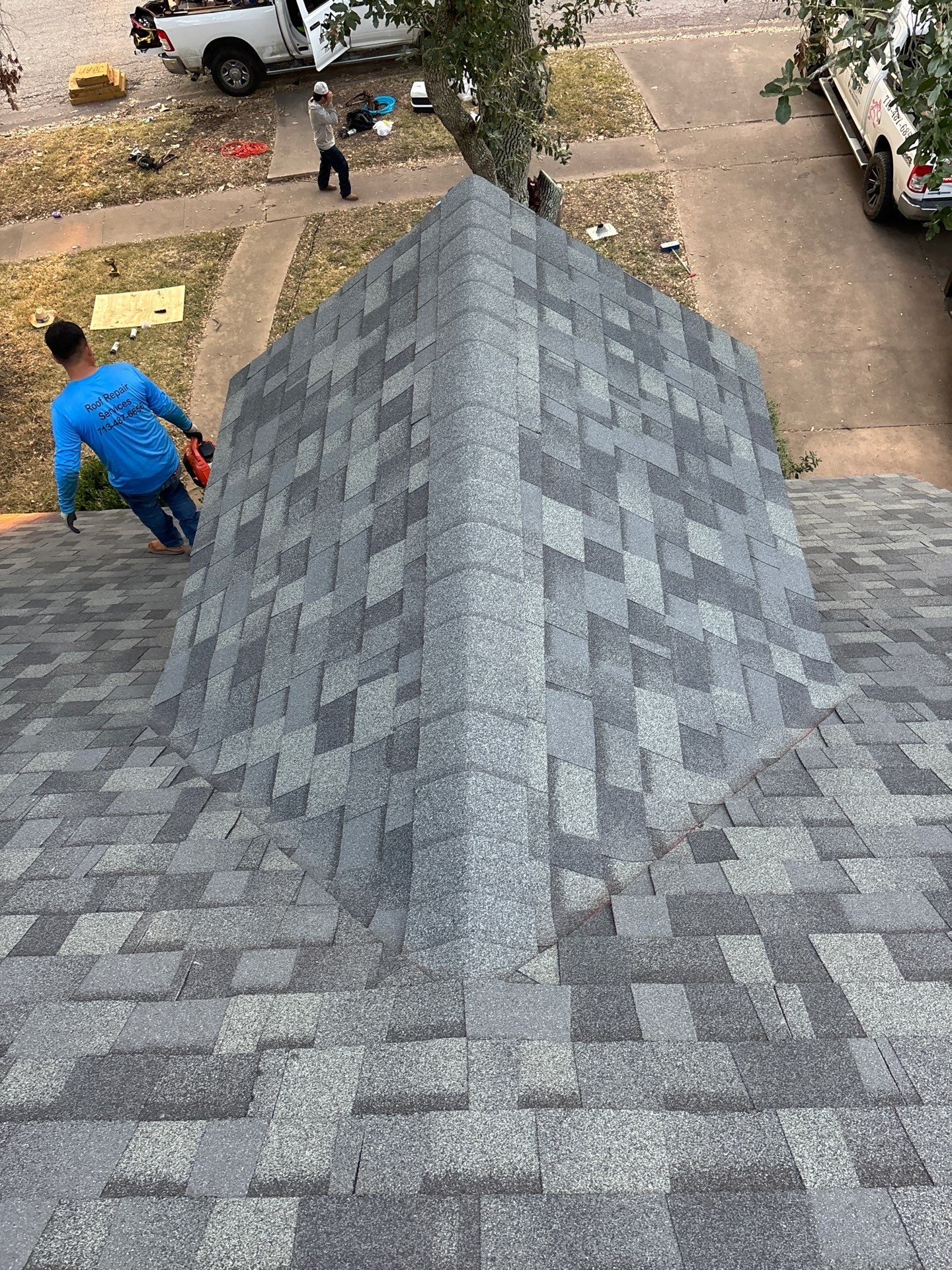 Residential Roofing Installation using Owen's Corning Duration (Lifetime) Shingles by Roof Repair Company