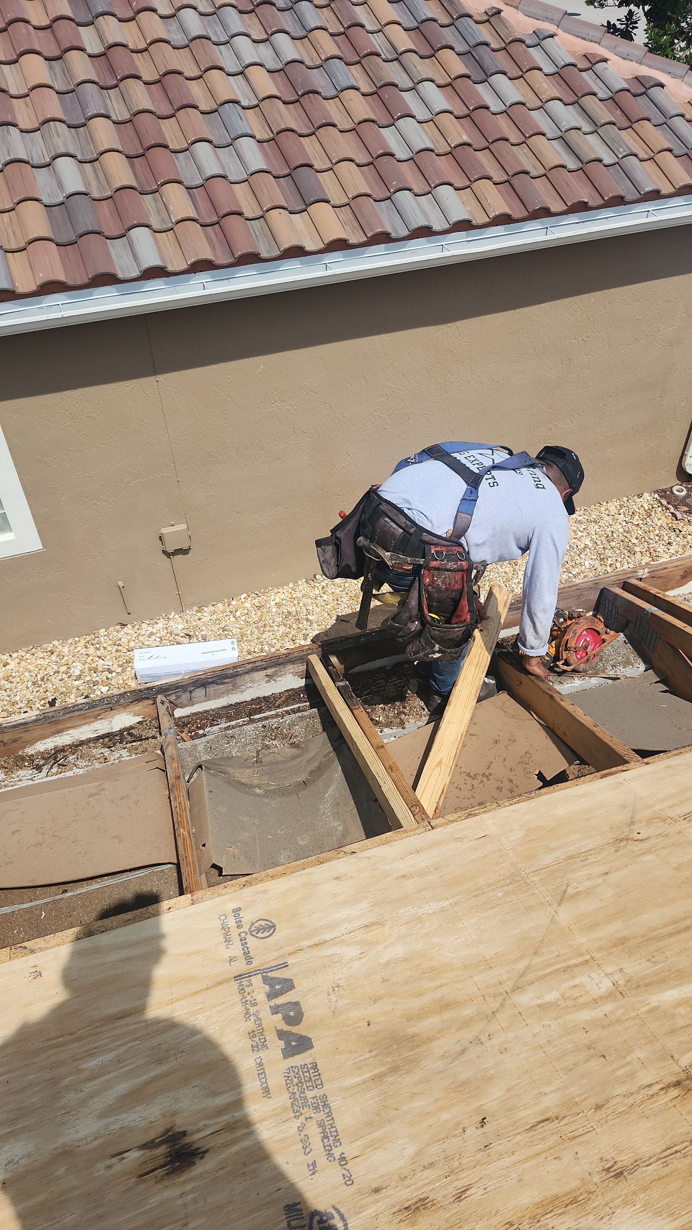 New Barrel Tile Roof Installation and Decking Repair in Boynton Beach by Aastro Roofing